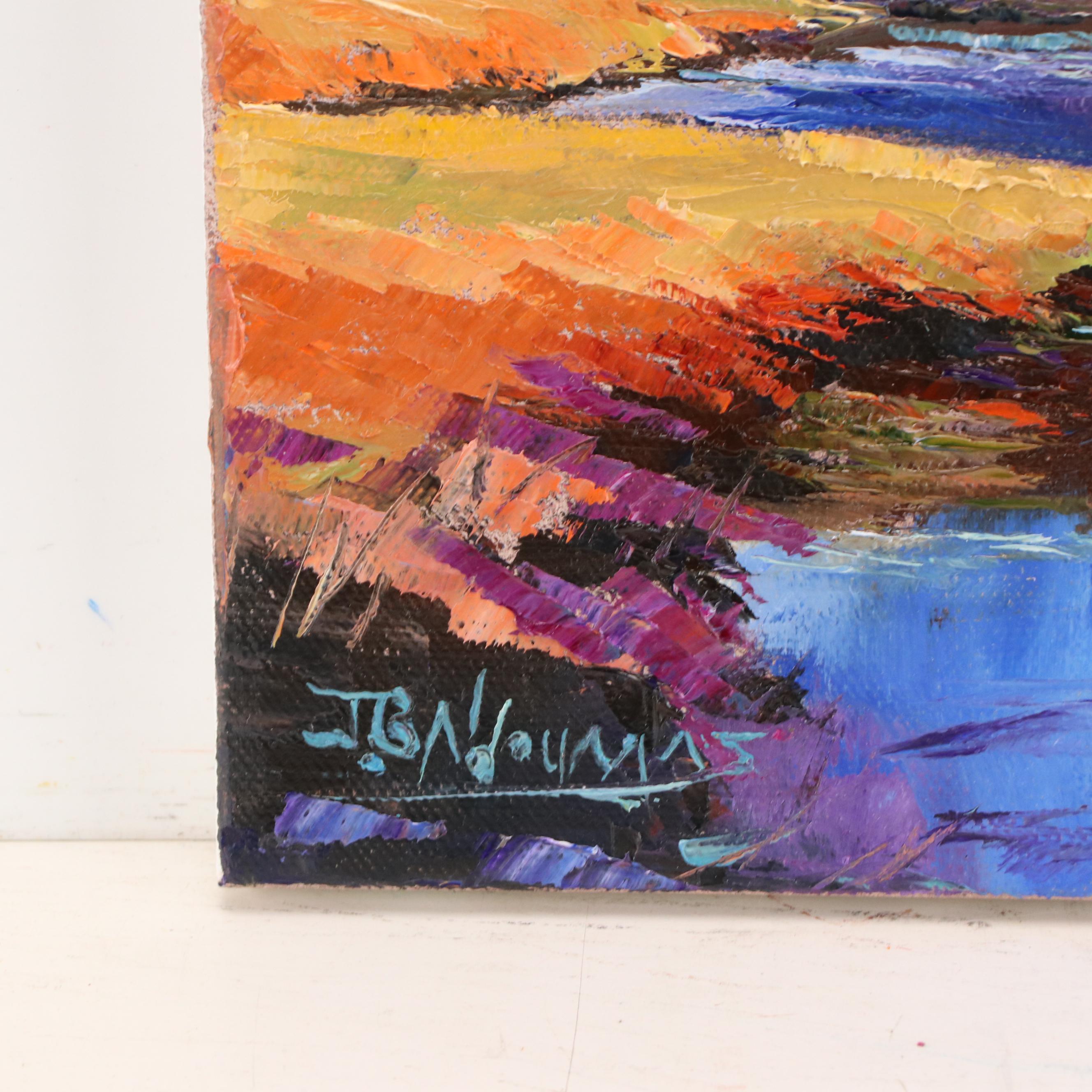 James Baldoumas Landscape Oil Painting "Fall in the Marsh," 2024