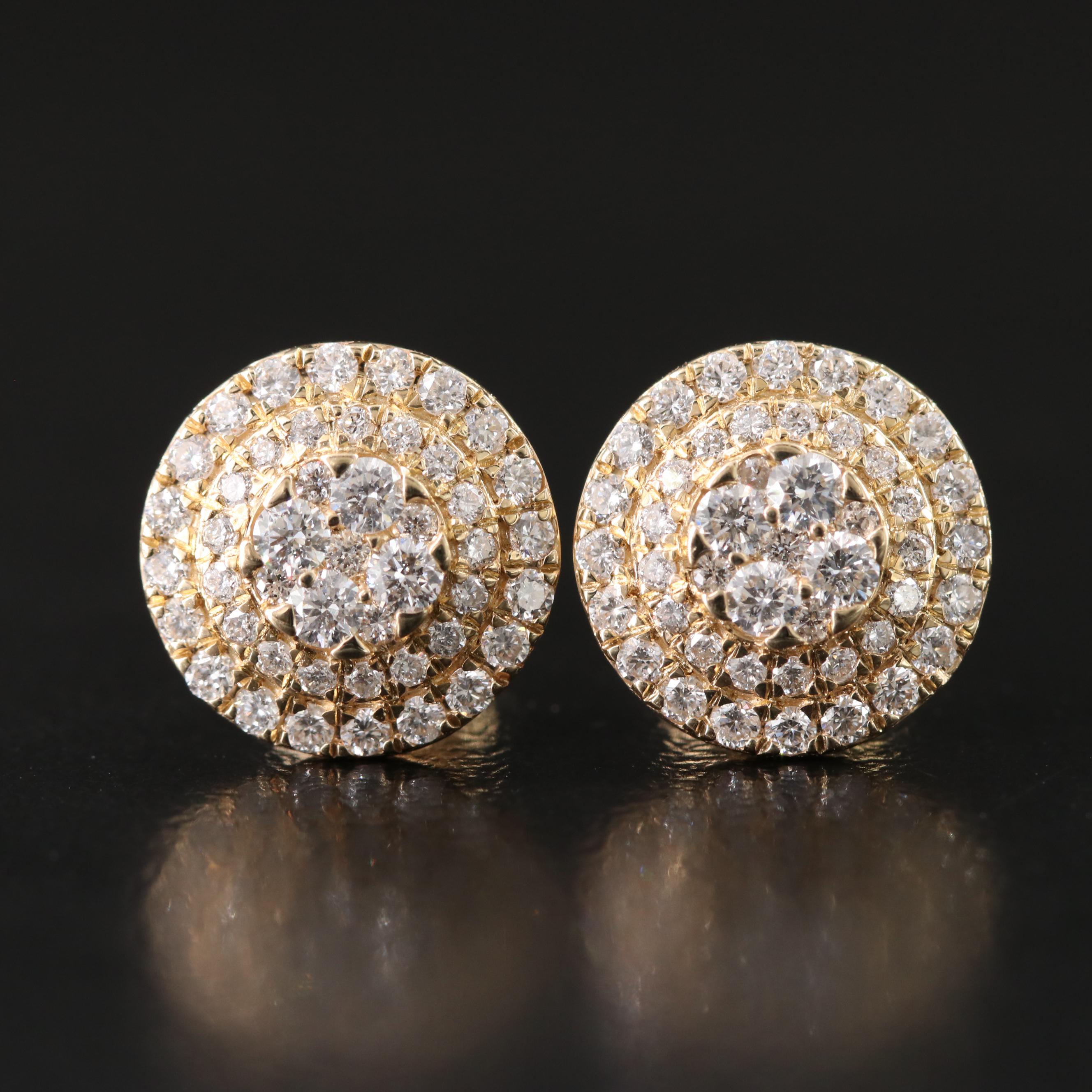 14K 0.85 CTW Diamond Earrings