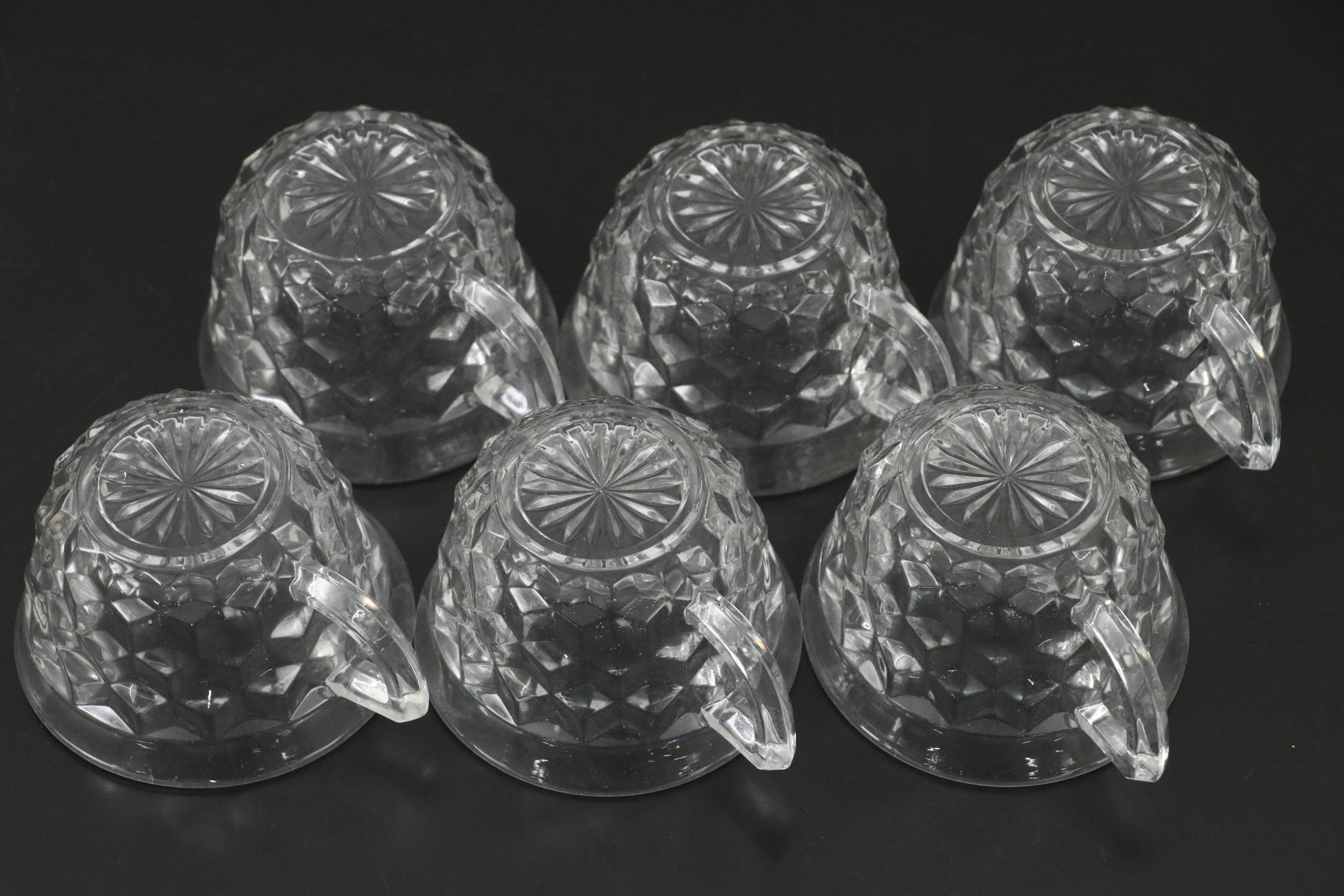 McKee & Brothers Iris Cake Stand with EAPG and Other Glass Tableware