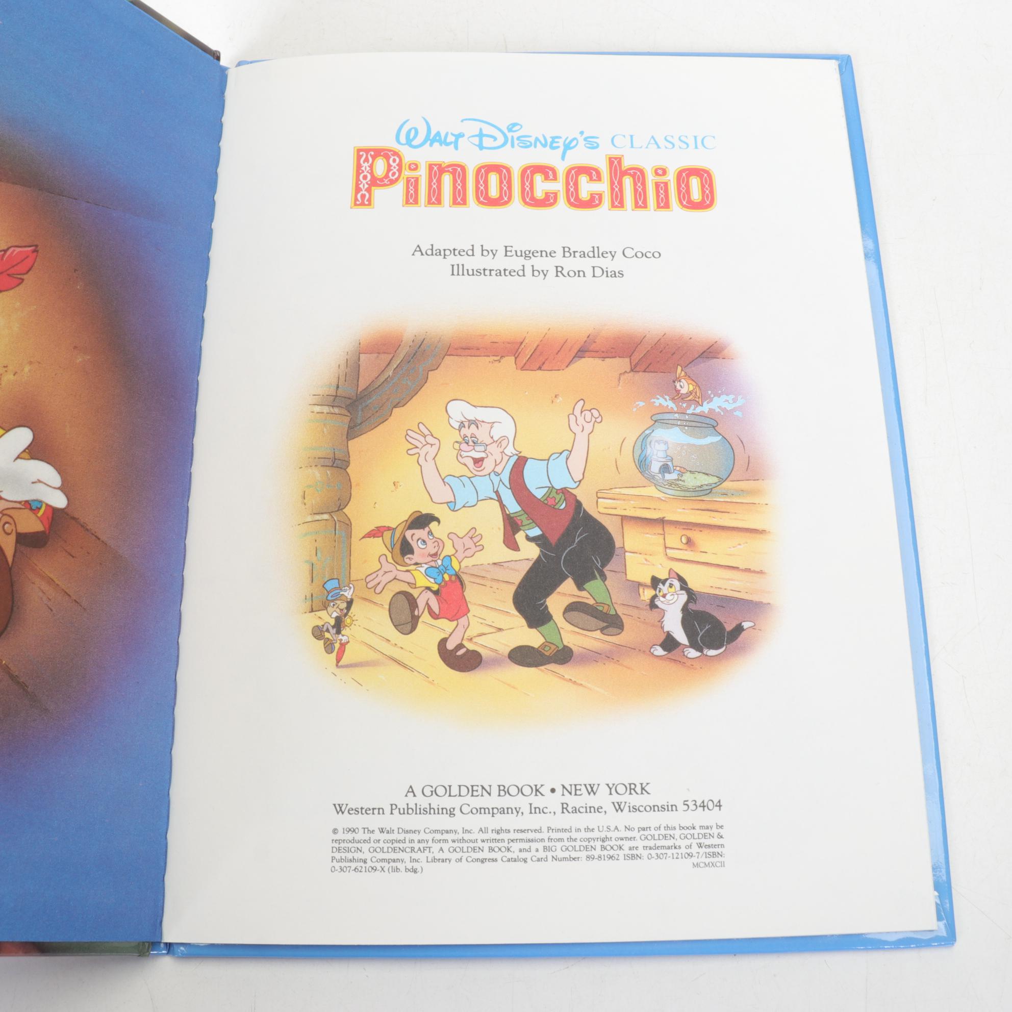 "Pinocchio" & Other Disney Classics as Big Golden Books