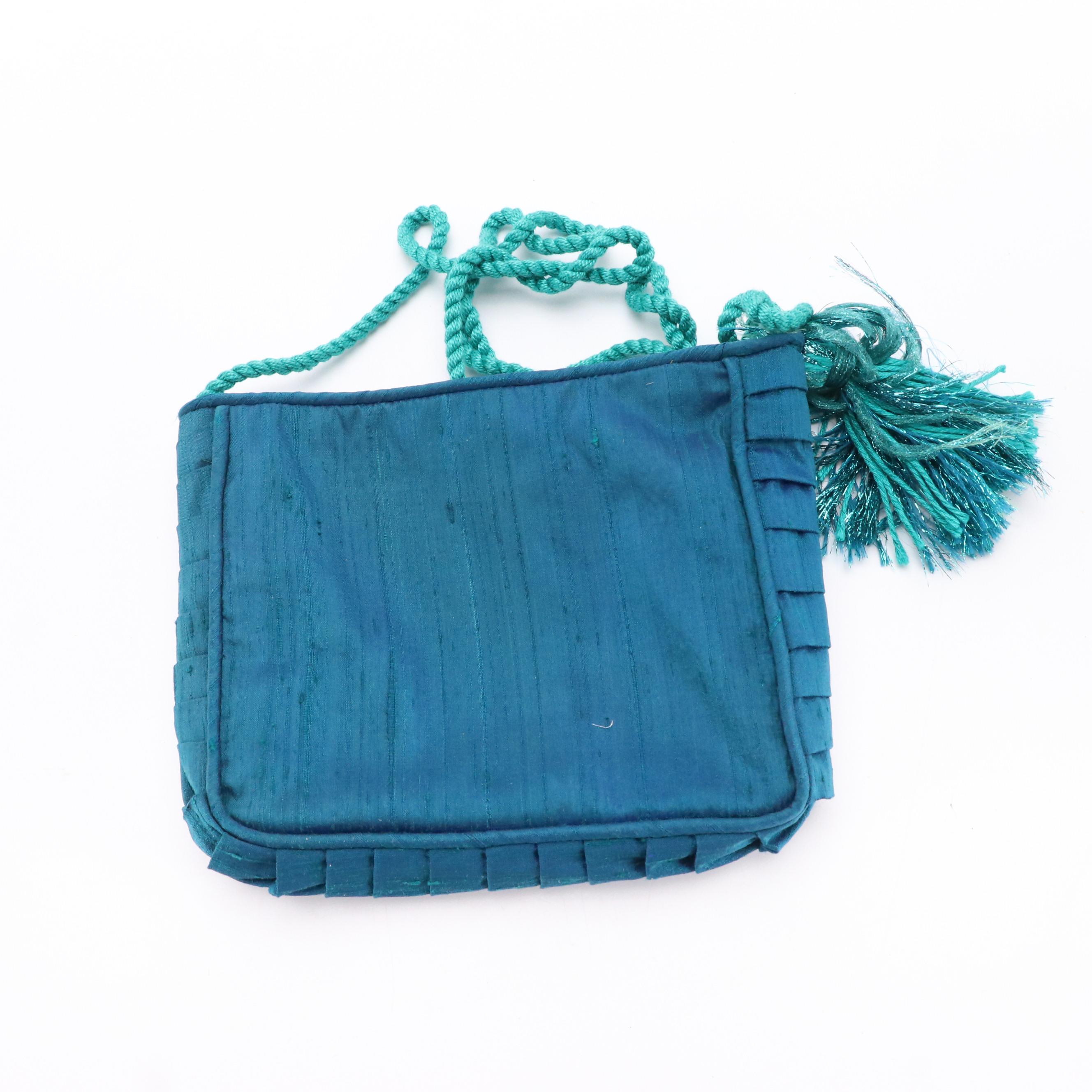 Elizabeth Turner Dragonfly Needlepoint Bucket Bag & Floral Needlepoint Crossbody