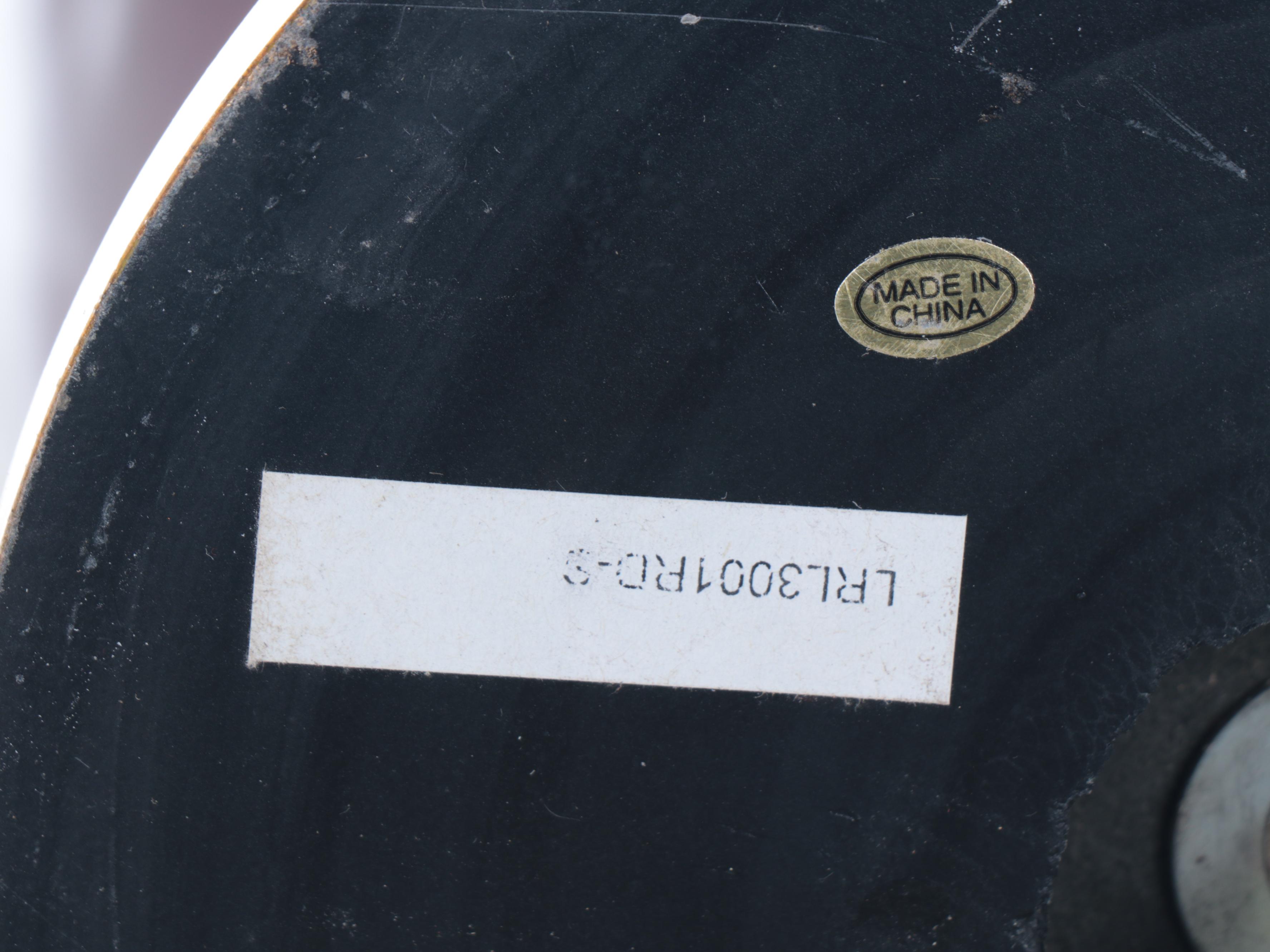 Ralph Lauren Chinese Porcelain Oxblood Vase Lamp with Pleated Shade