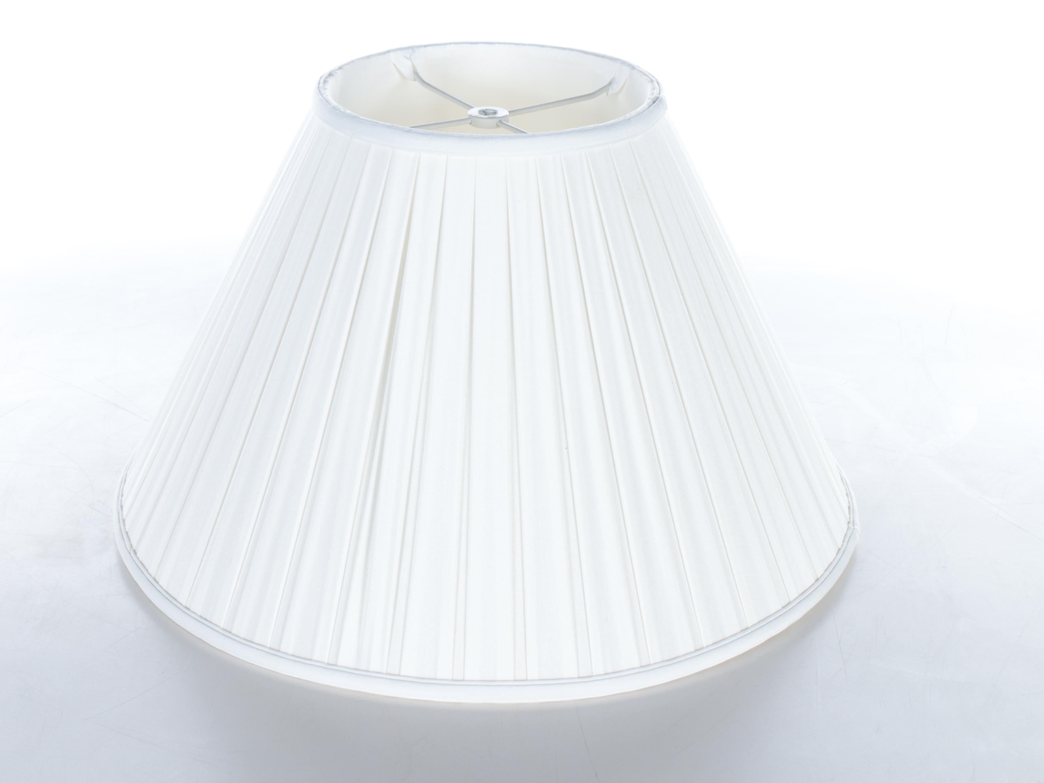 Ralph Lauren Chinese Porcelain Oxblood Vase Lamp with Pleated Shade