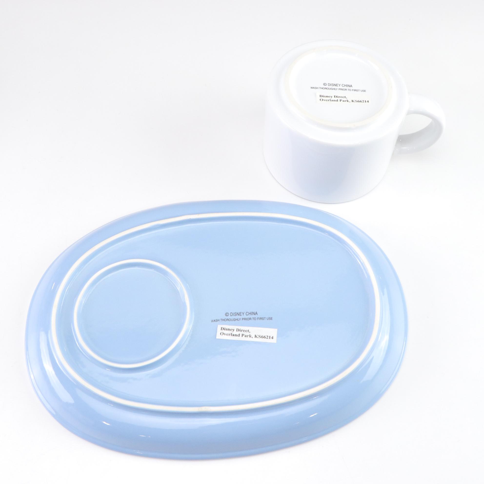 Mickey Mouse & Crew Ceramic Snack Plates with Mugs