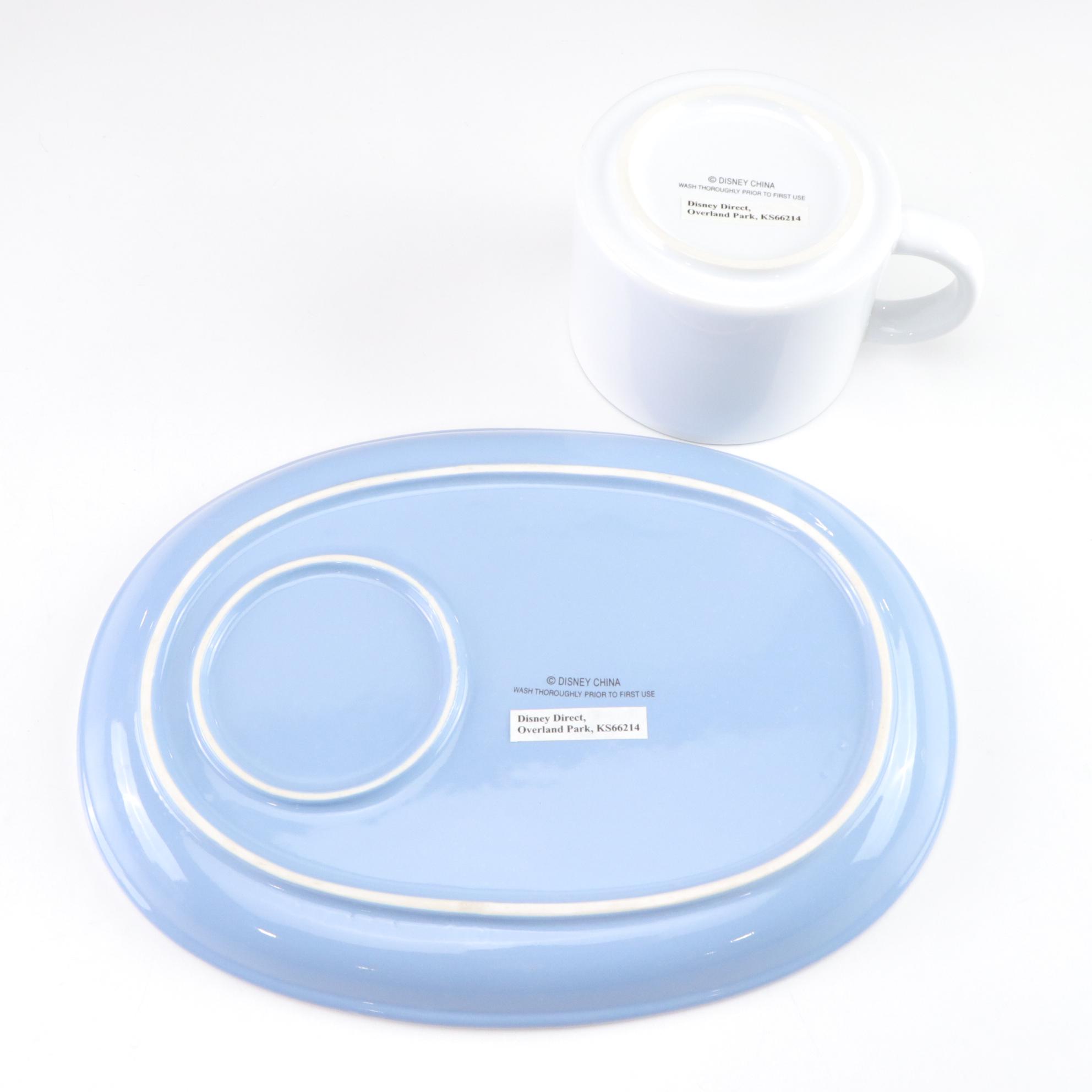 Mickey Mouse & Crew Ceramic Snack Plates with Mugs