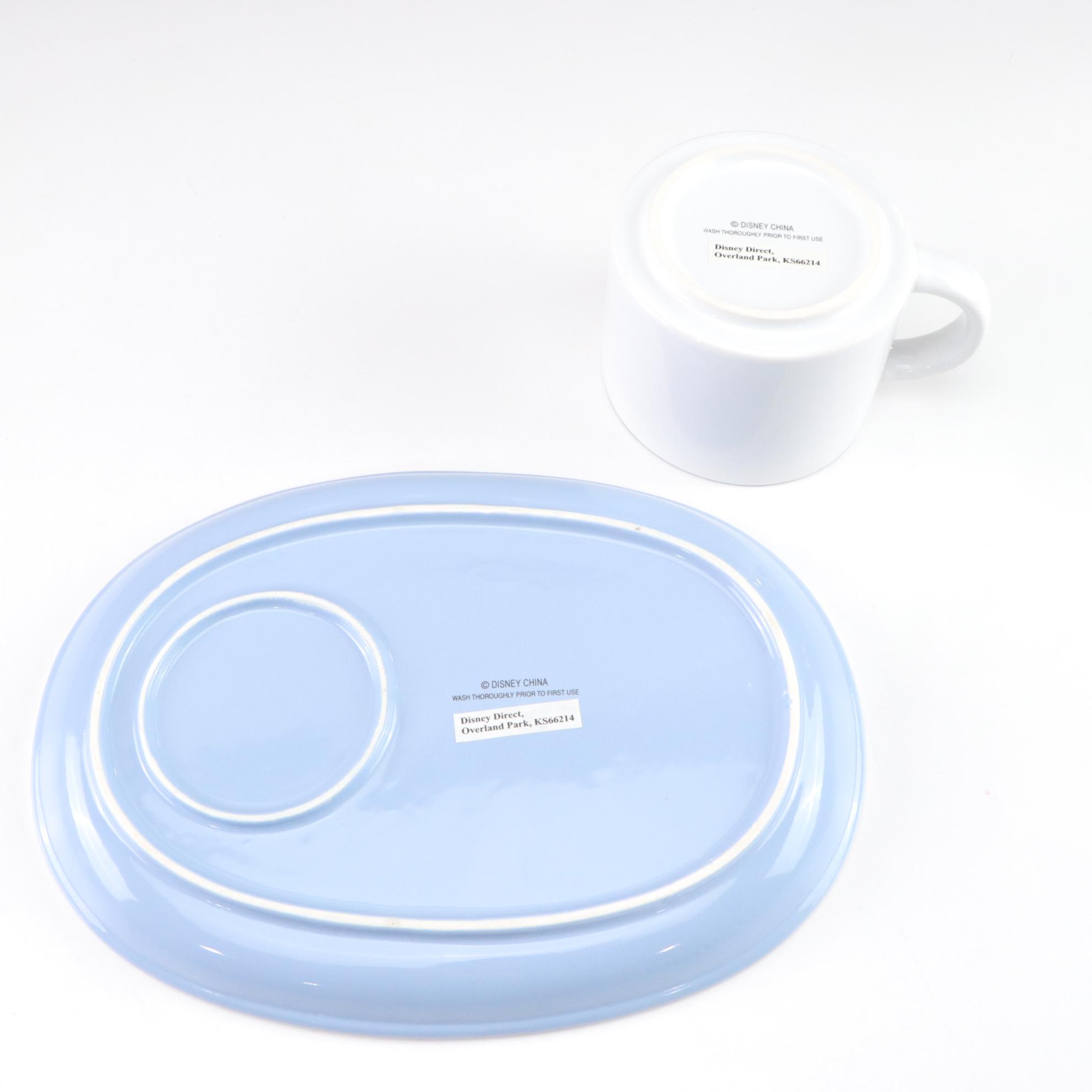 Mickey Mouse & Crew Ceramic Snack Plates with Mugs