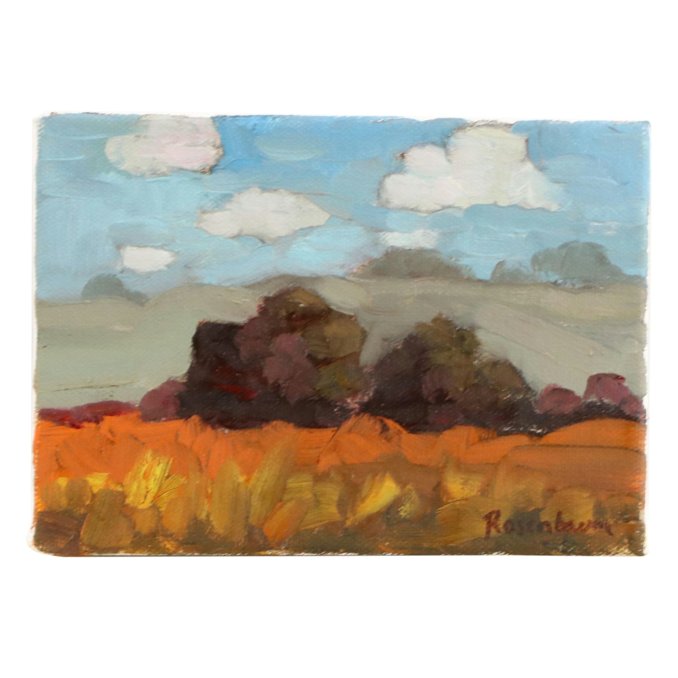 Sally Rosenbaum Landscape Oil Painting, 21st Century