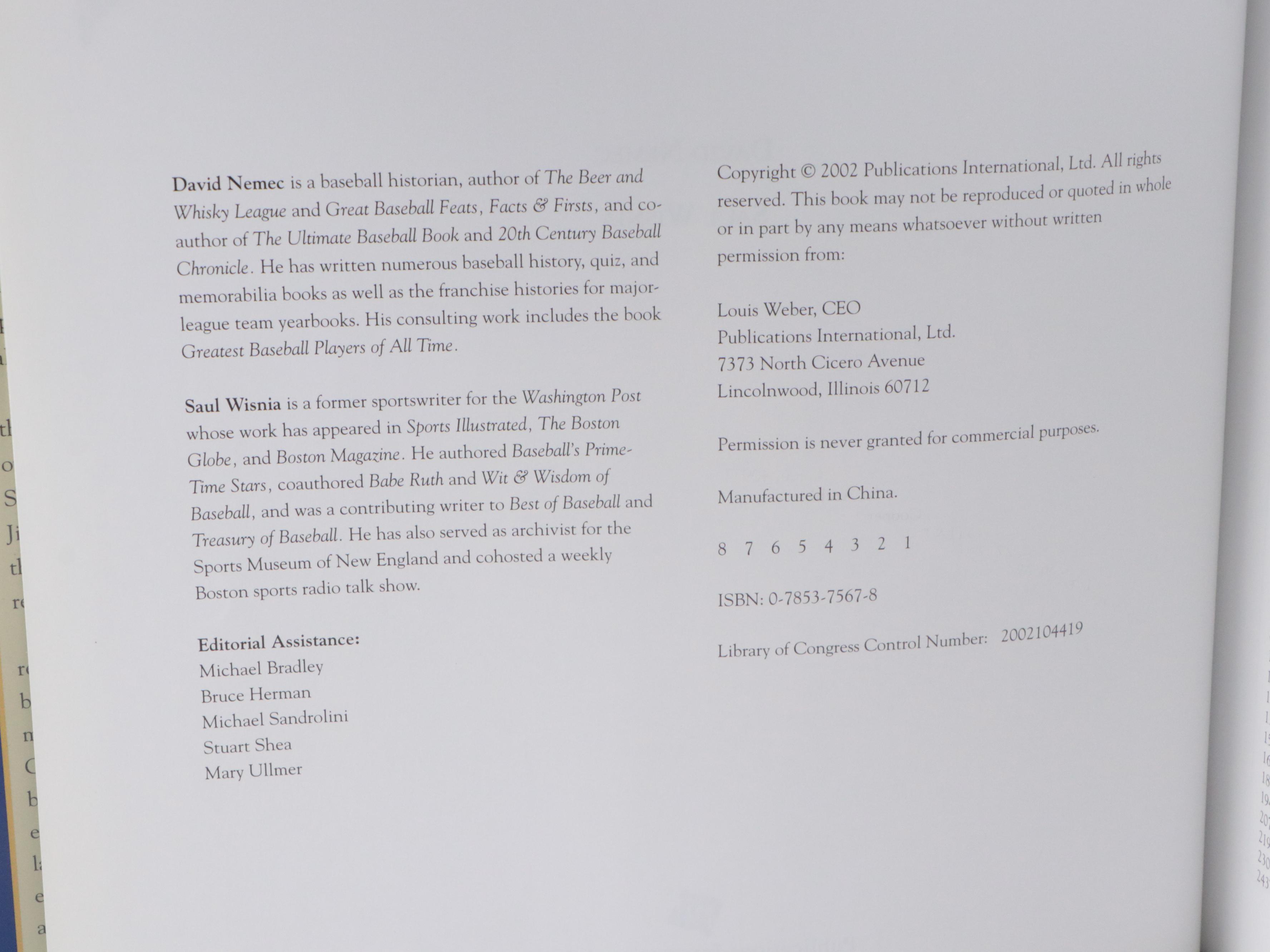 "100 Years of Baseball," "Players of Cooperstown," and More Baseball Books