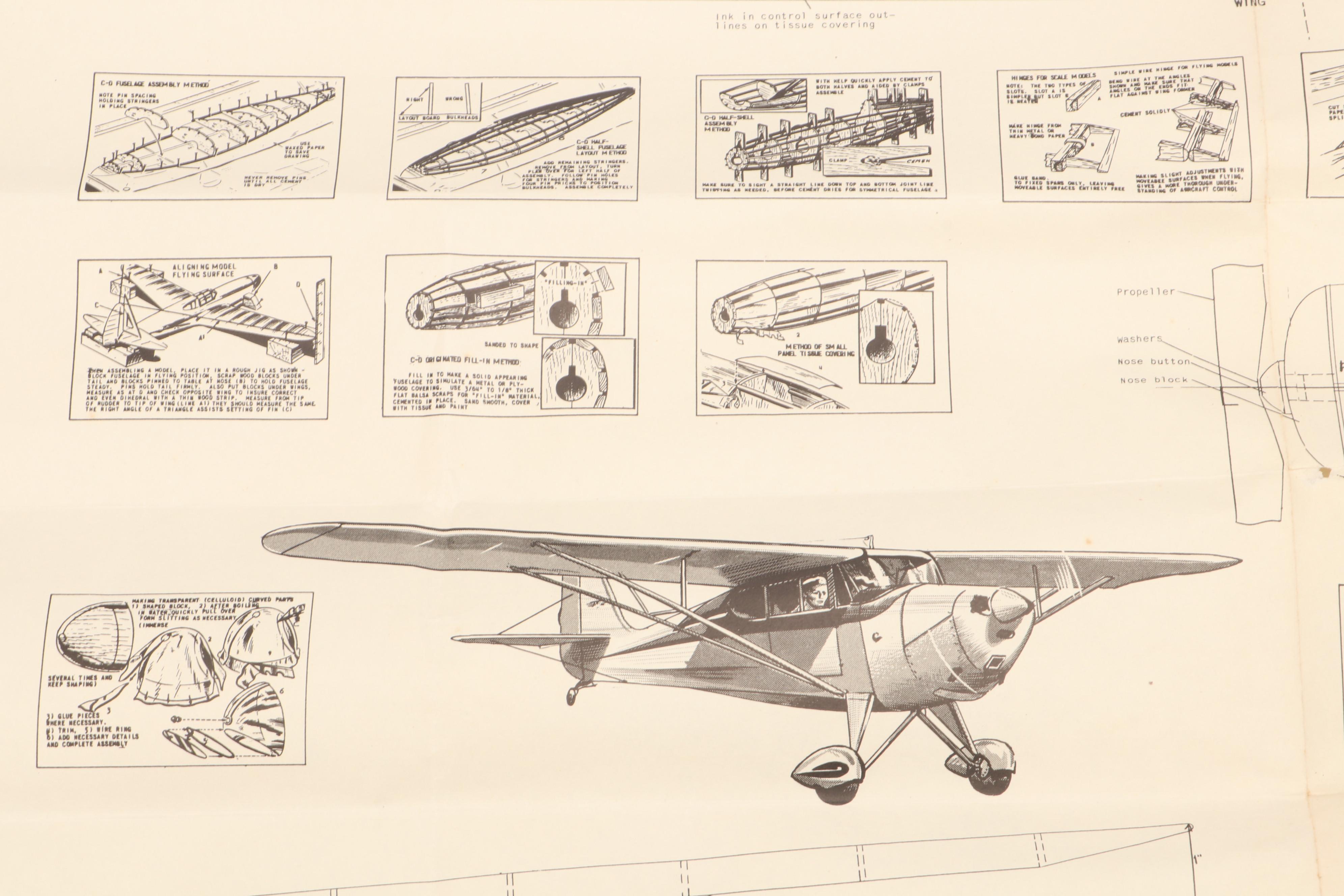 Cleveland "Aeronca Chief" Airplane Model Kit, 1947