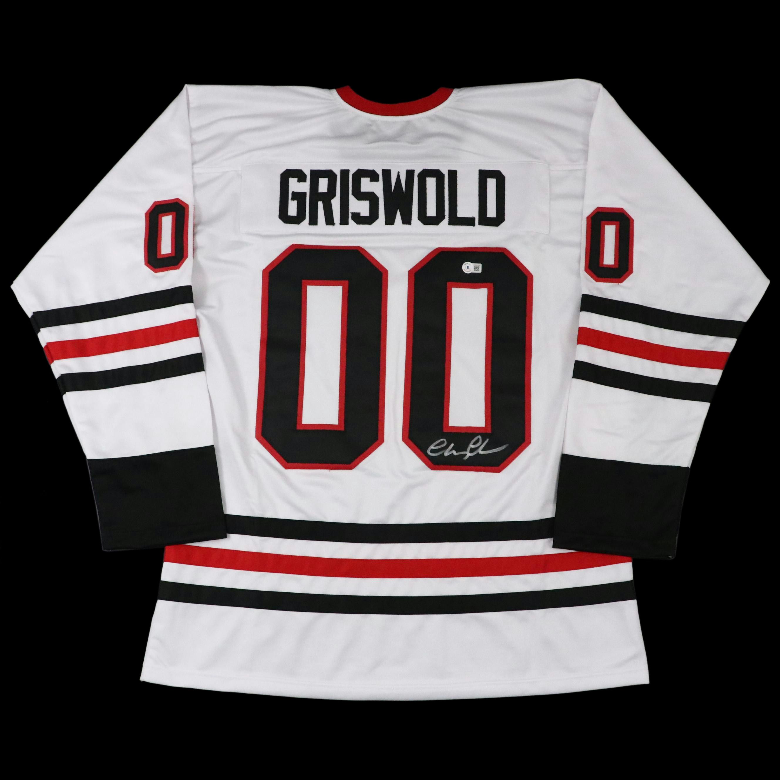 Chevy Chase Signed "Christmas Vacation: Clark Griswold" Hockey Jersey, Beckett
