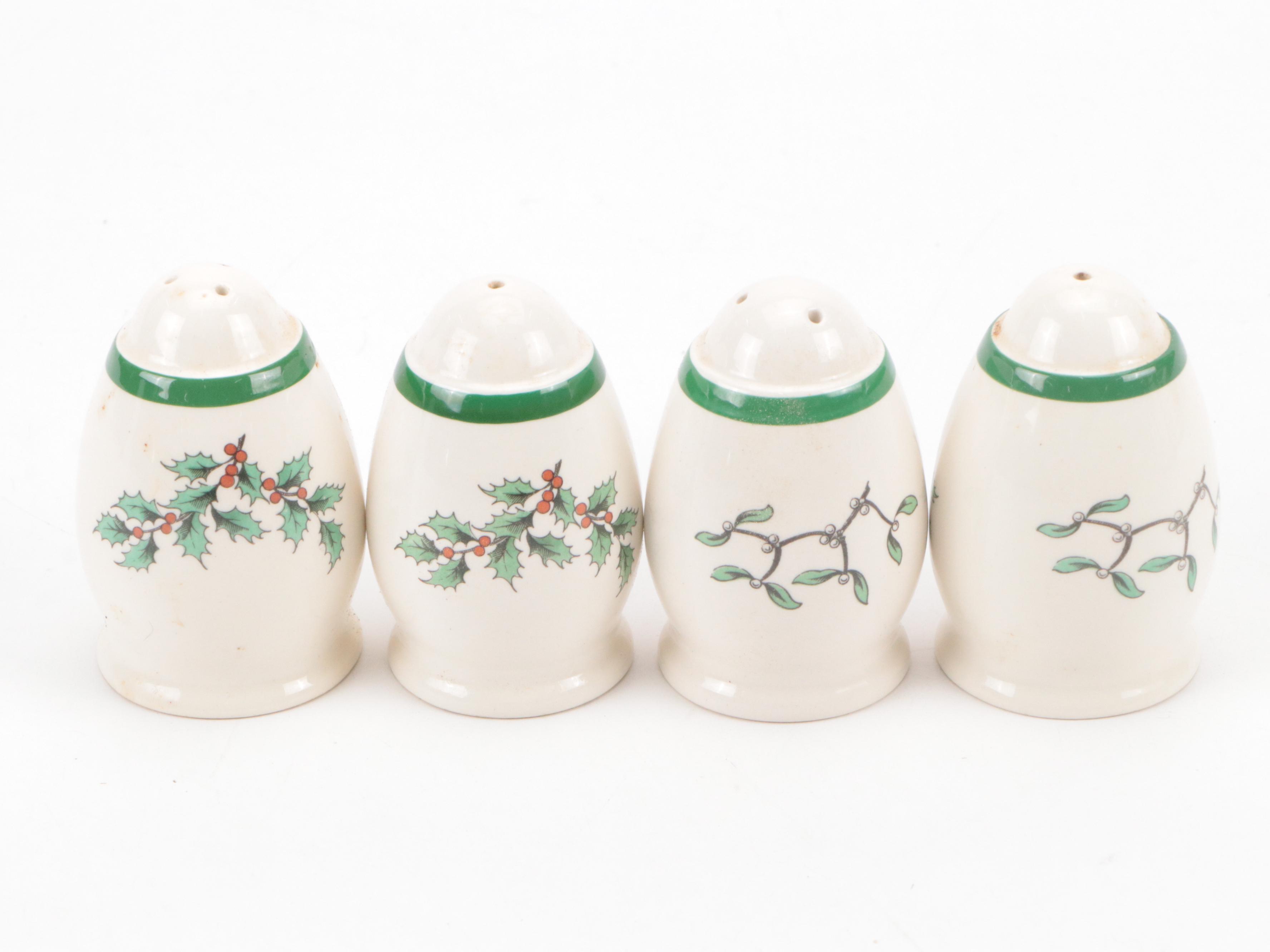 Spode "Christmas Tree" Ceramic Serving Platters, Bowls and Table Accessories