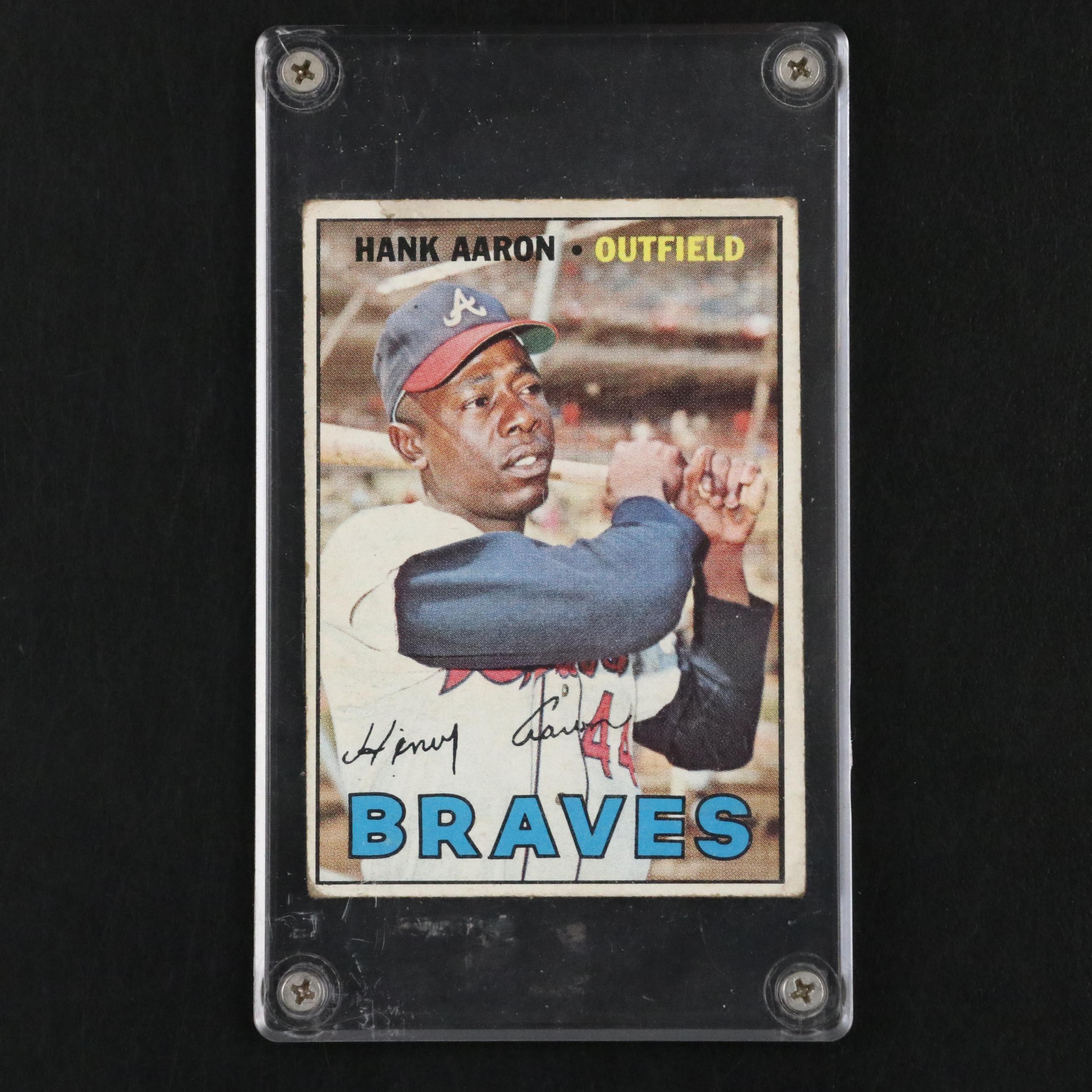 1967 Topps Hank Aaron Atlanta Braves Baseball Card