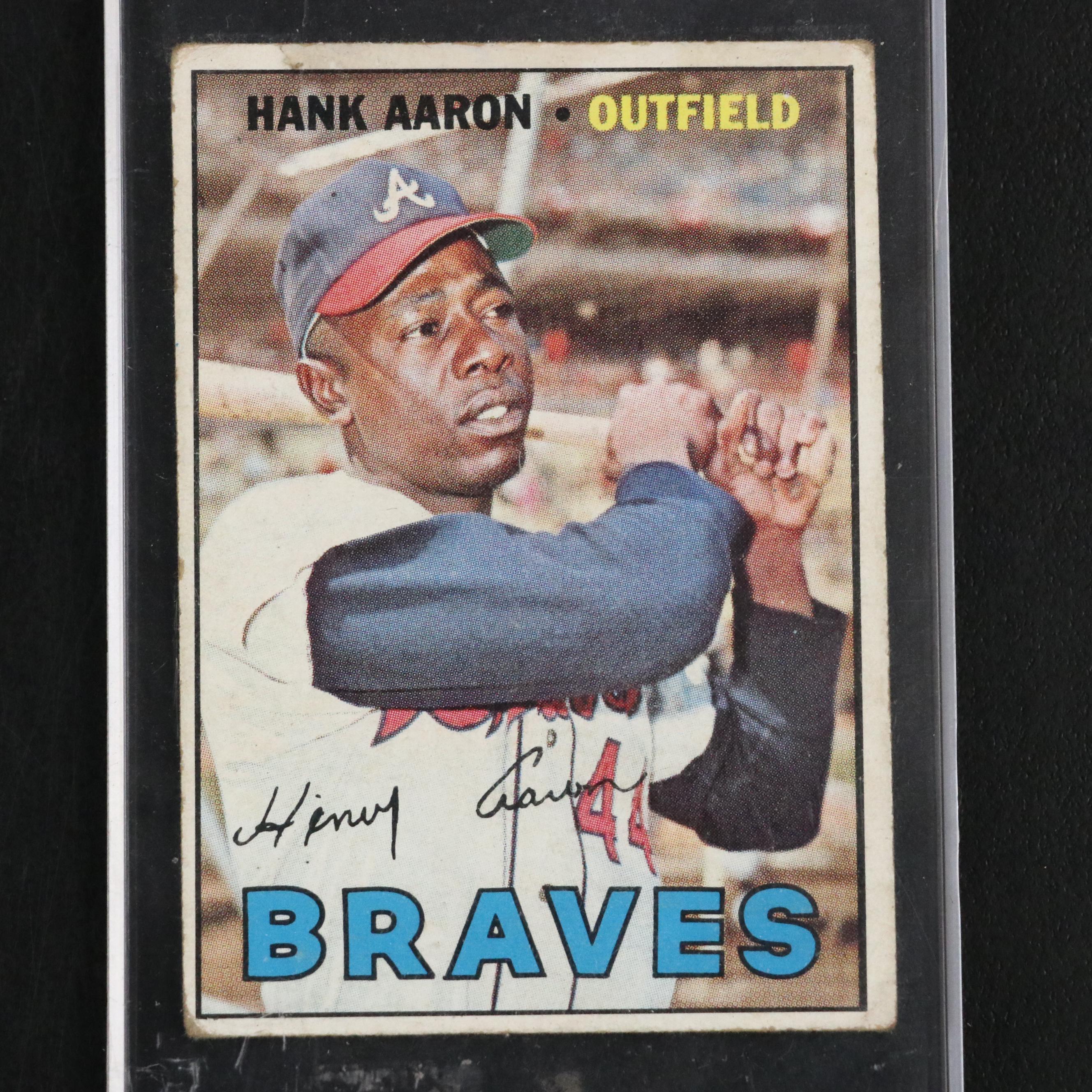 1967 Topps Hank Aaron Atlanta Braves Baseball Card