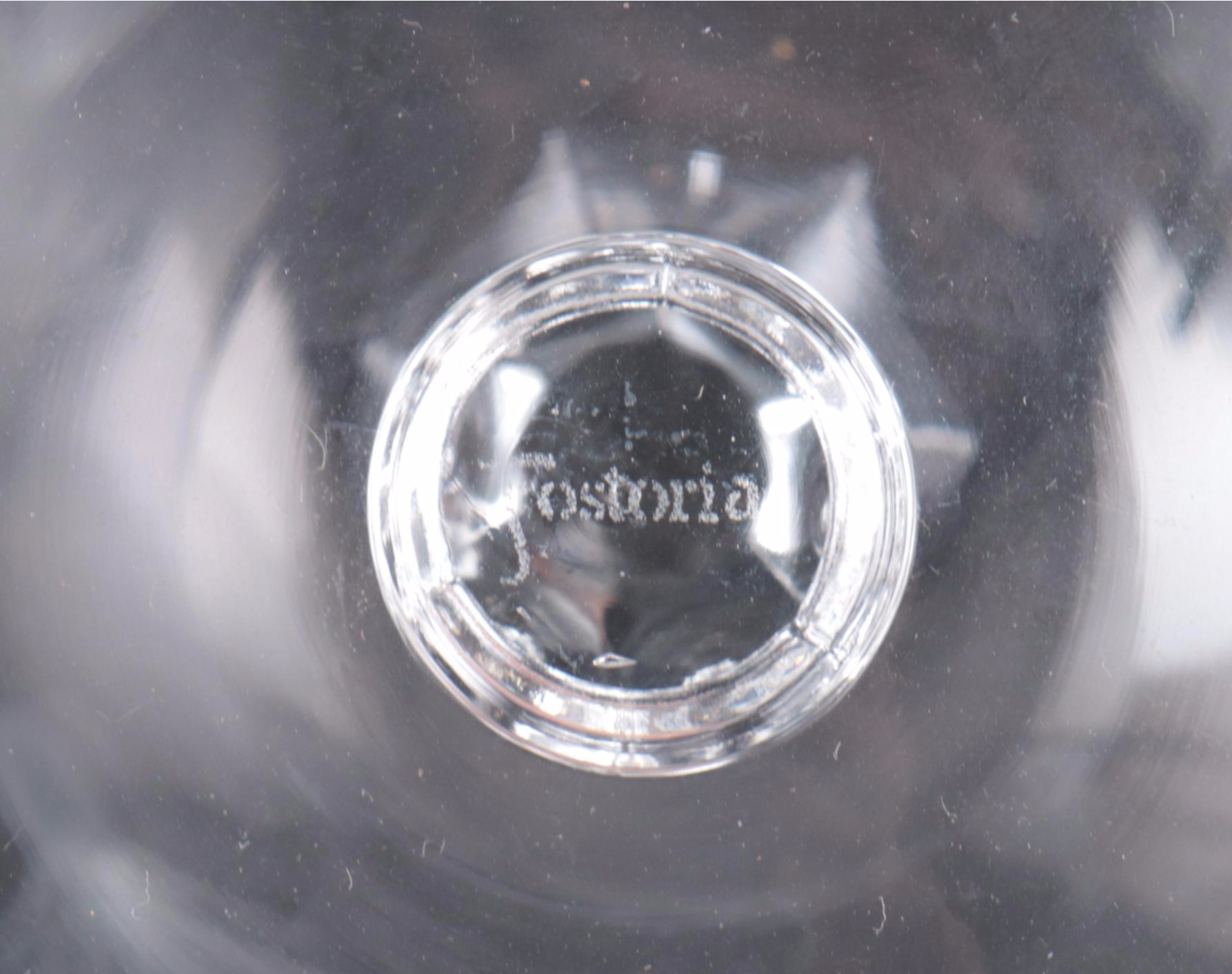 Fostoria Glass "Pine" Water Goblets and Coupes, 1953-1972