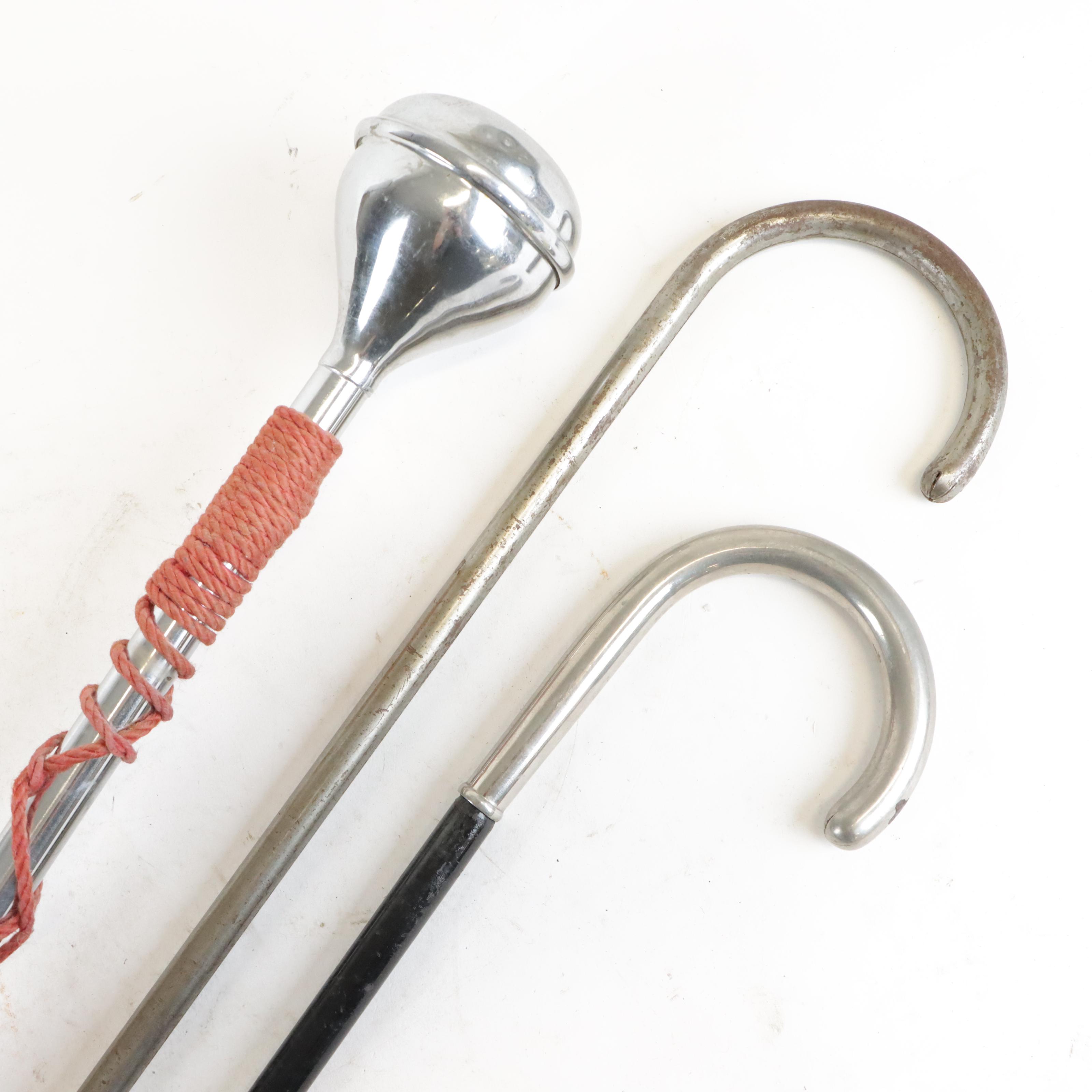 Antique Kronprinz & Cincinnati Shaper Canes with Drum Major's Mace