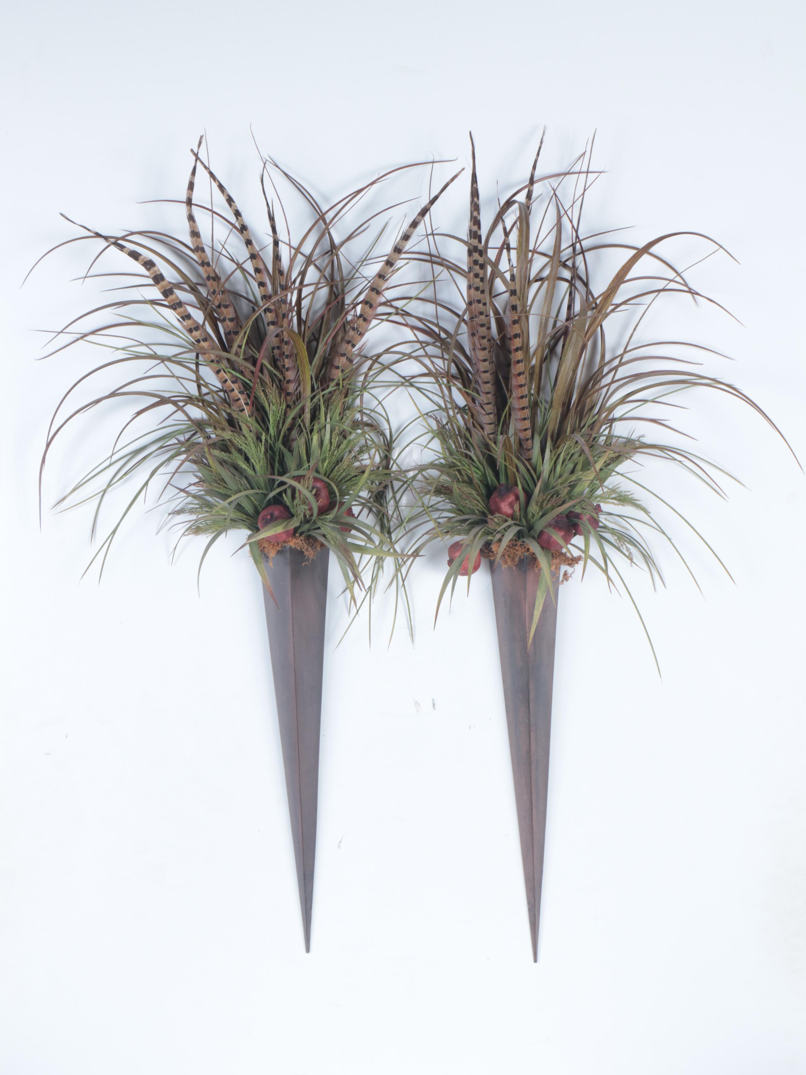 Artificial Greenery Arrangements with Decorative Lanterns