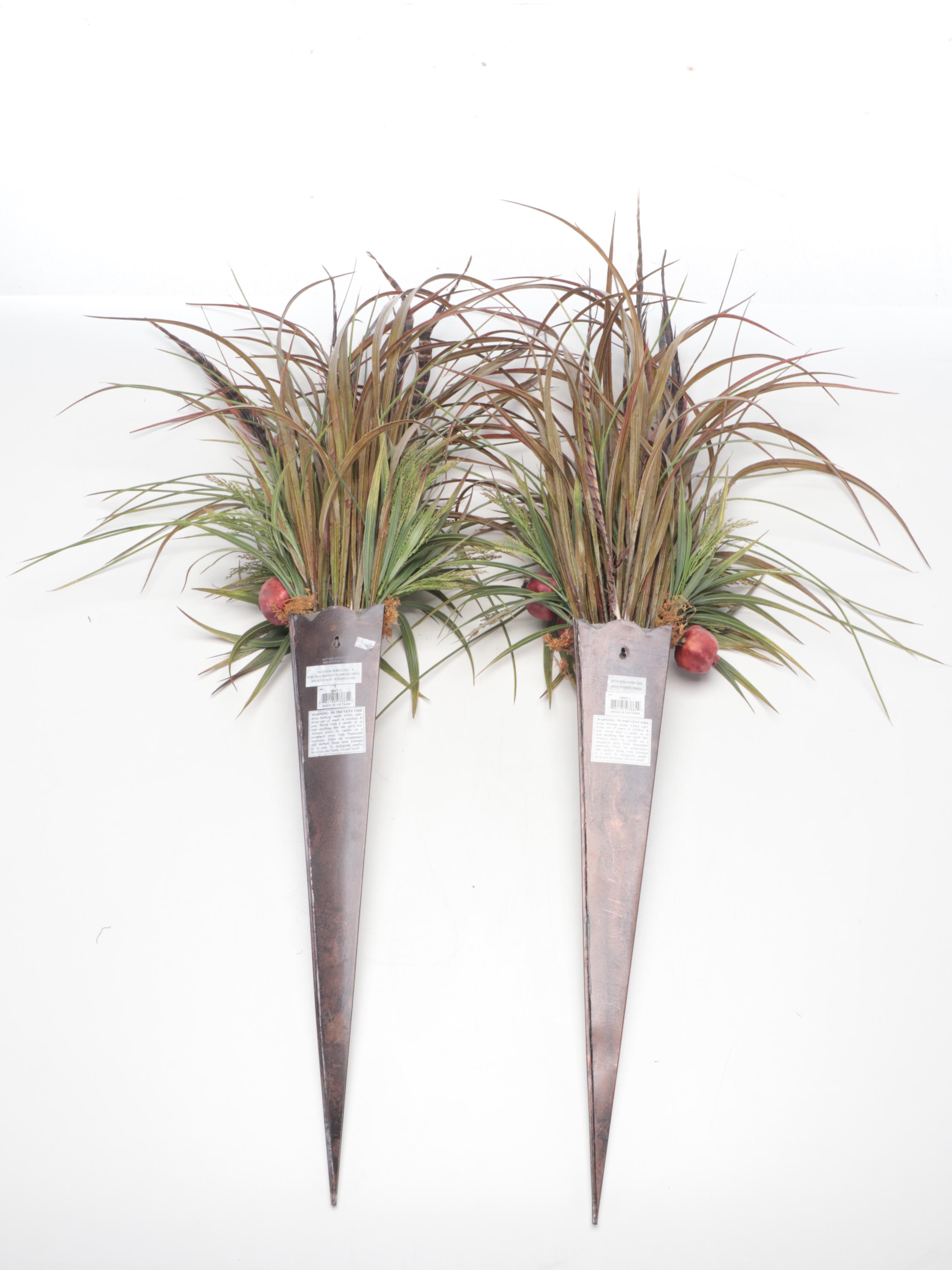 Artificial Greenery Arrangements with Decorative Lanterns