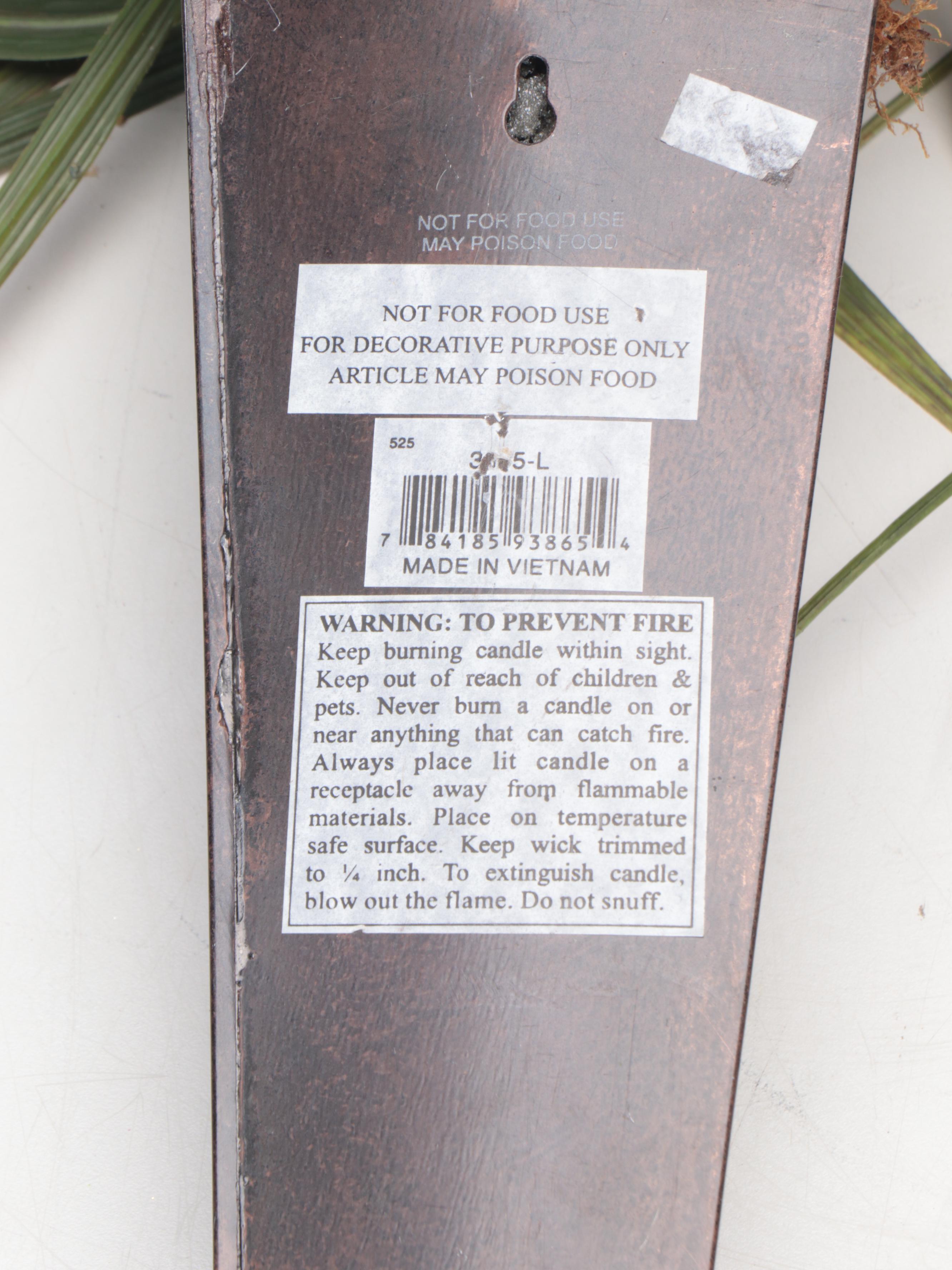 Artificial Greenery Arrangements with Decorative Lanterns