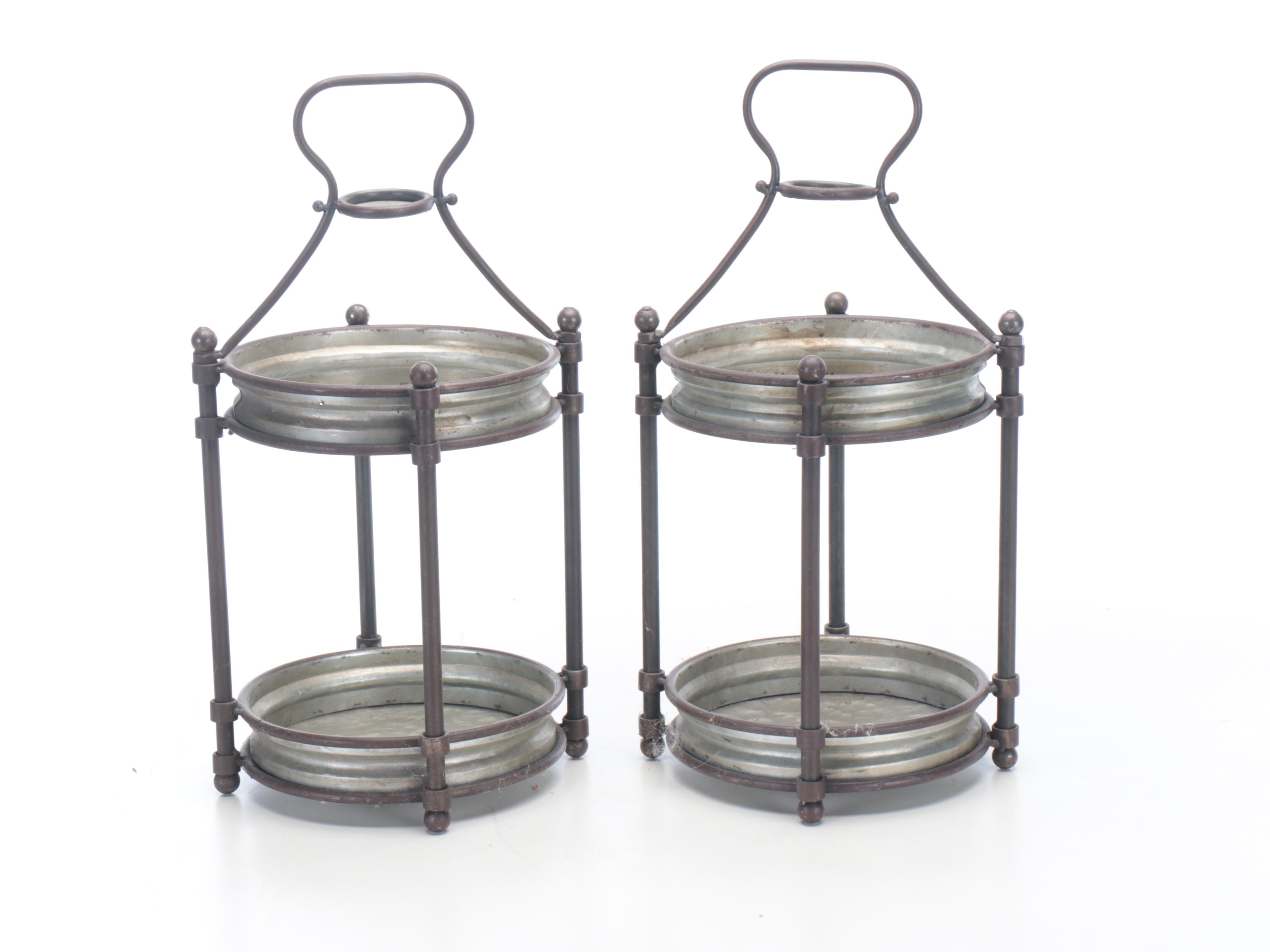 Artificial Greenery Arrangements with Decorative Lanterns