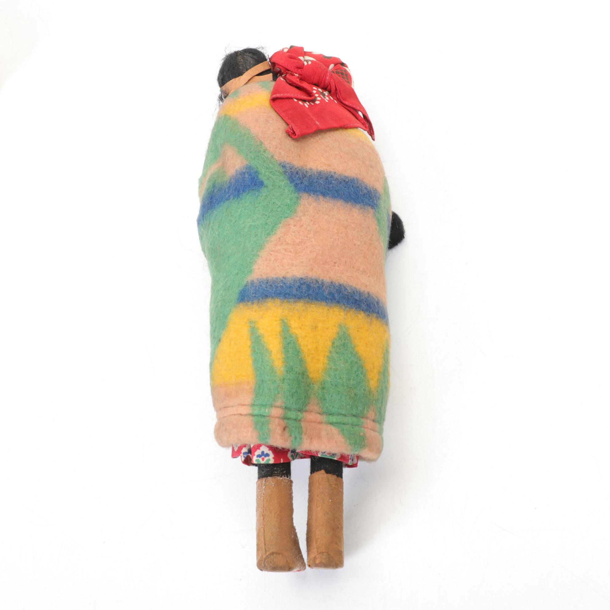 Native American Style Skookum Dolls, Mother and Child Collection