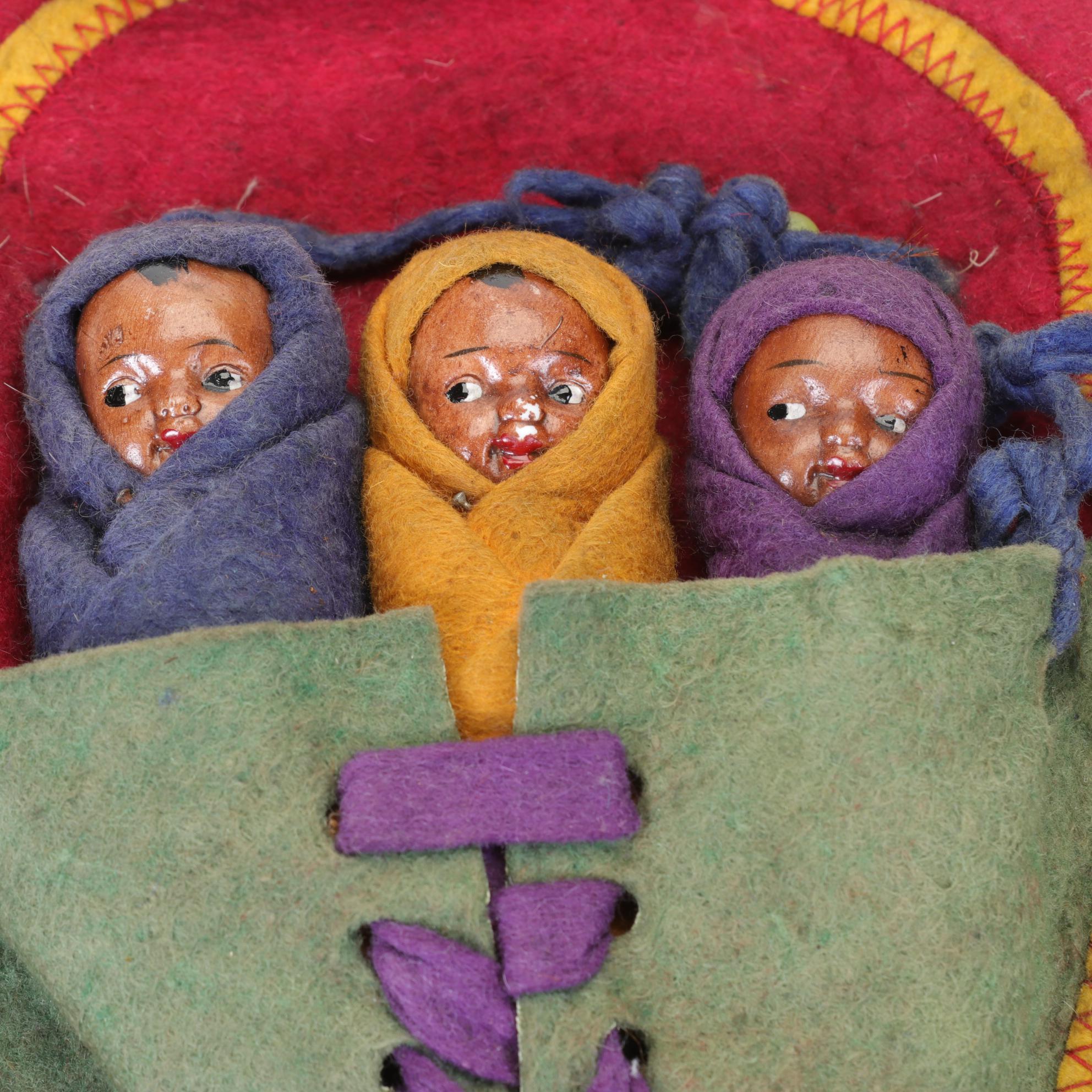 Native American Style Skookum Dolls, Mother and Child Collection