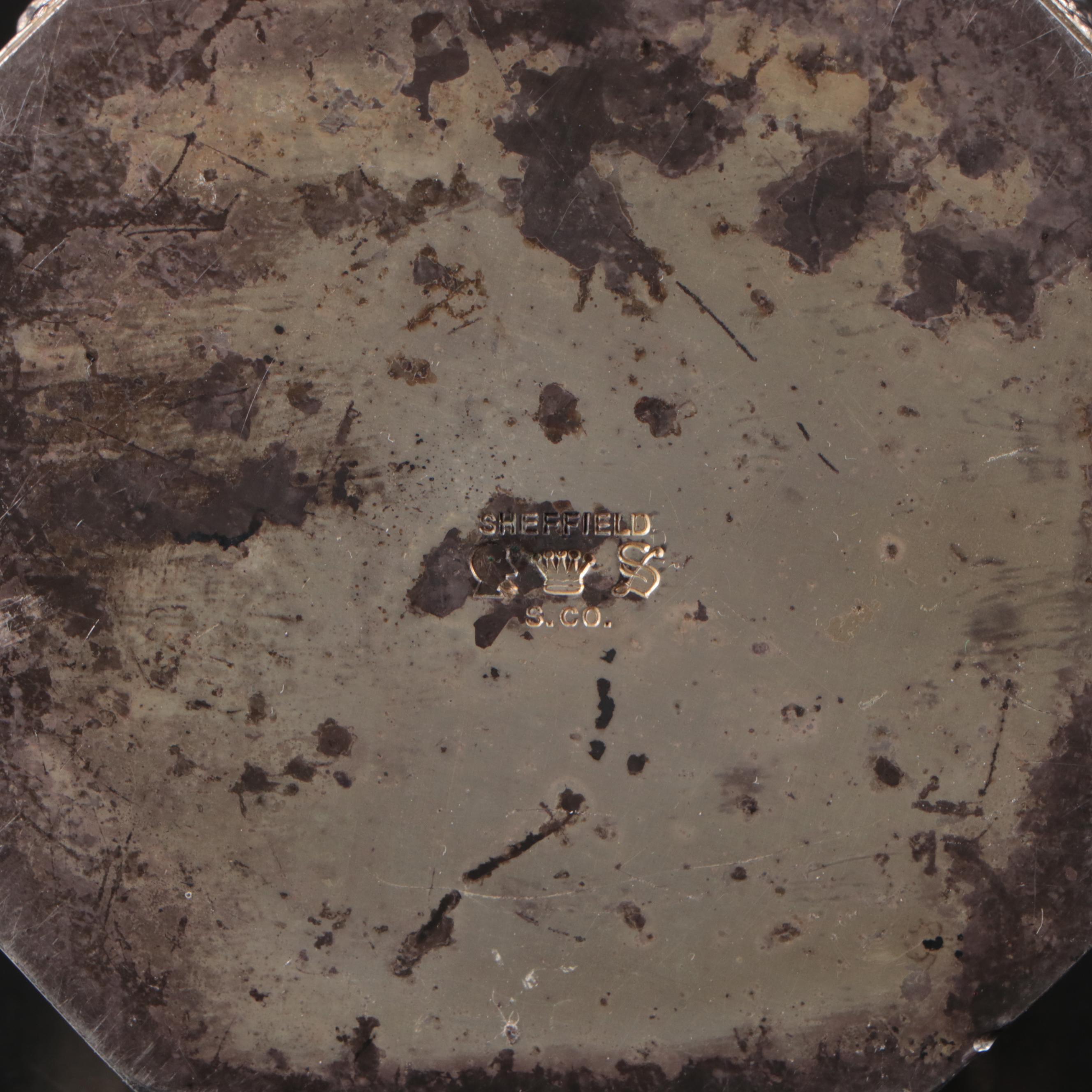 Ellis-Barker English Silver Plate Bowl with Sheffield Silver Co. Tea Caddy