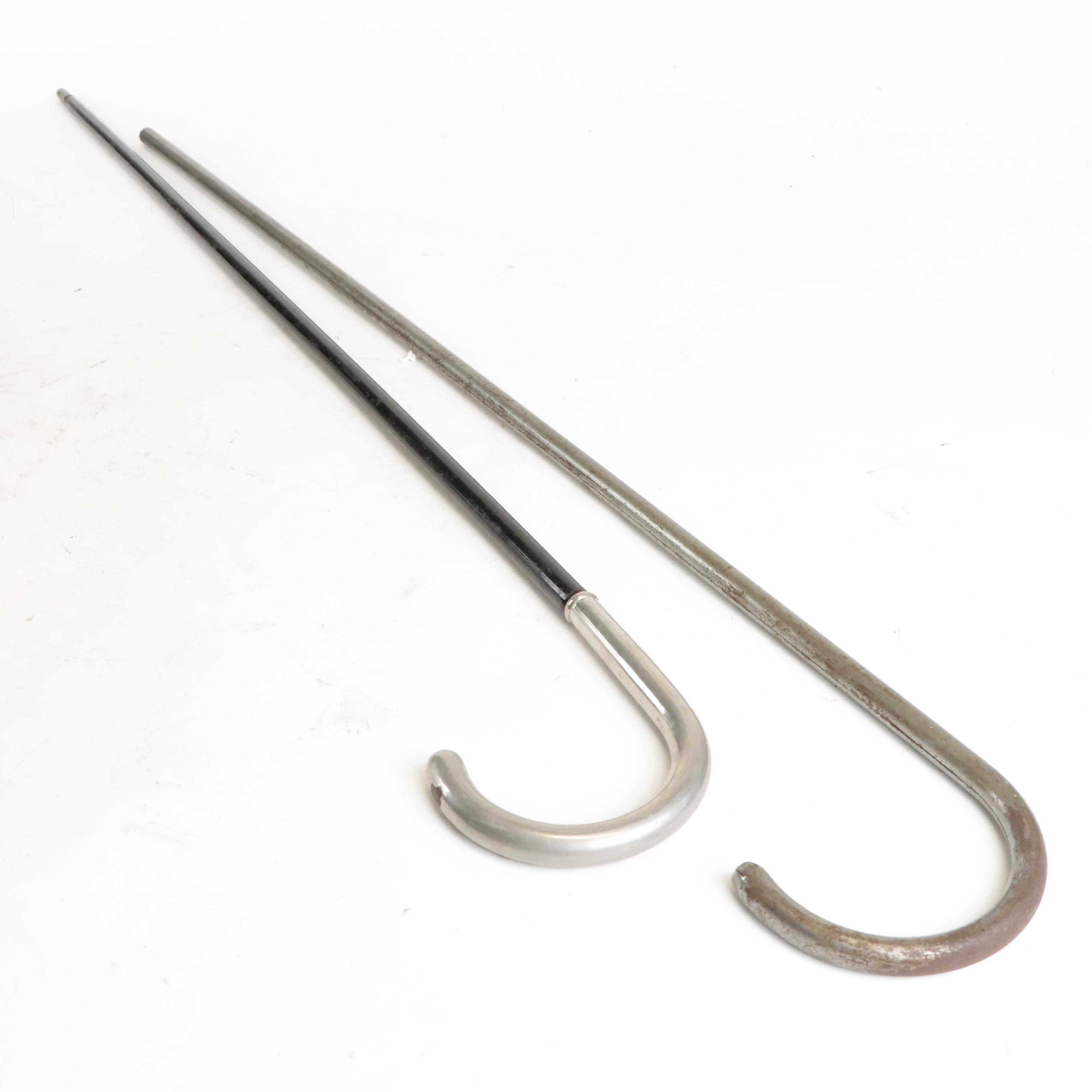 Antique Kronprinz & Cincinnati Shaper Canes with Drum Major's Mace