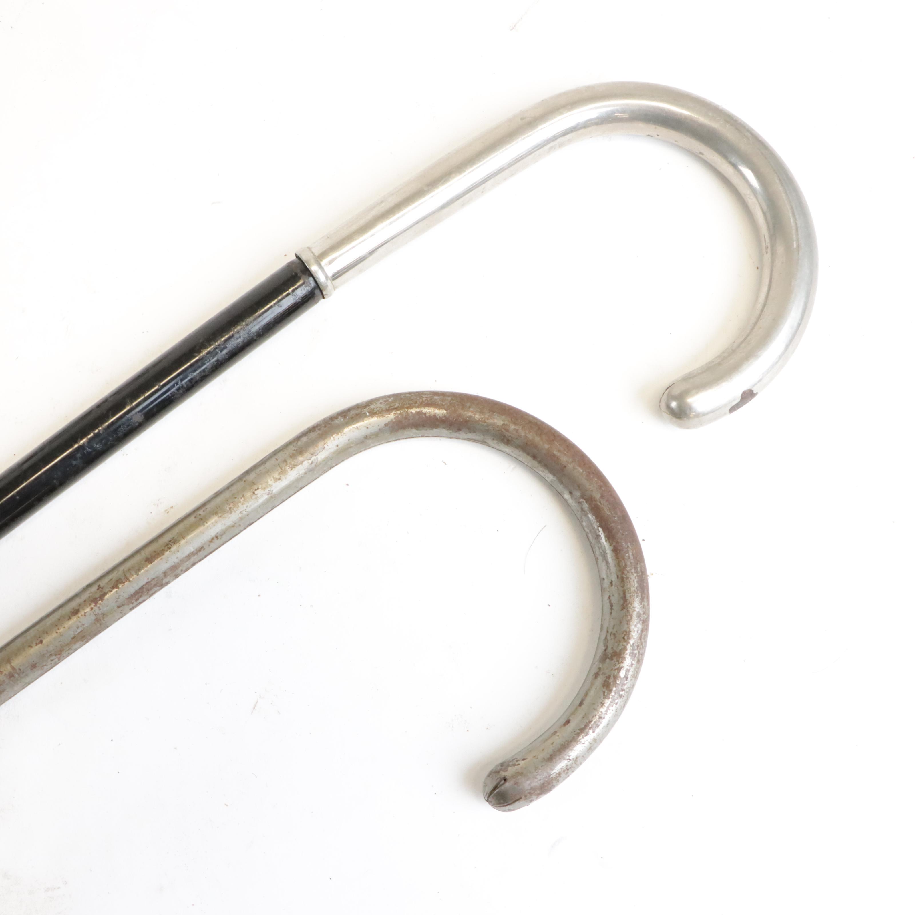 Antique Kronprinz & Cincinnati Shaper Canes with Drum Major's Mace