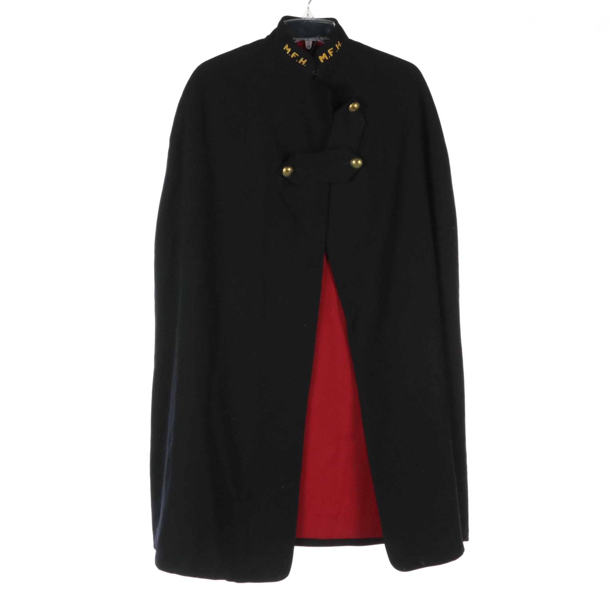 World War II Era USN Dress Blue Uniform, Semaphore Flags, and Nurse's Cape