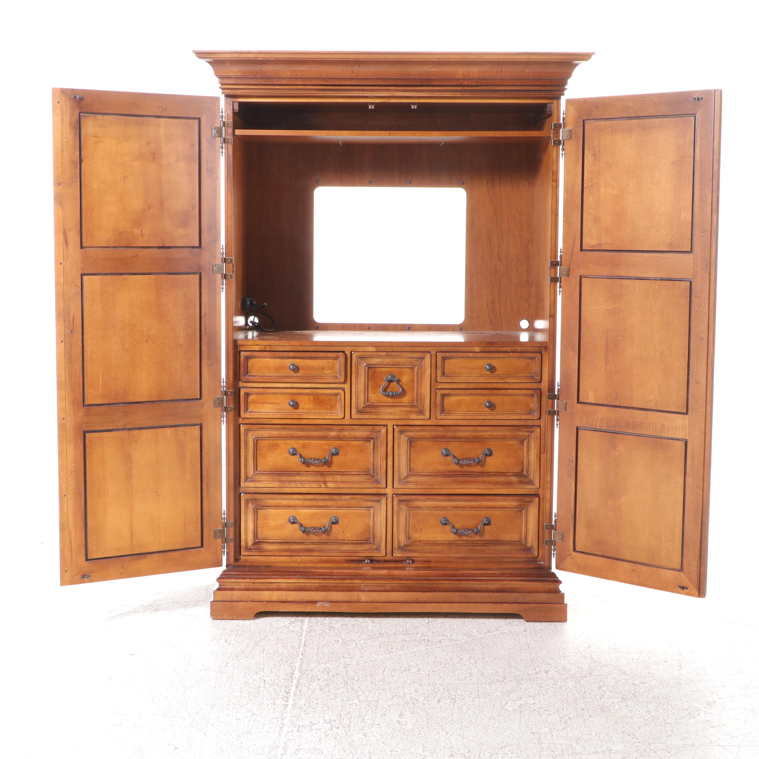 Stanley Furniture Spanish Colonial Style Entertainment Armoire