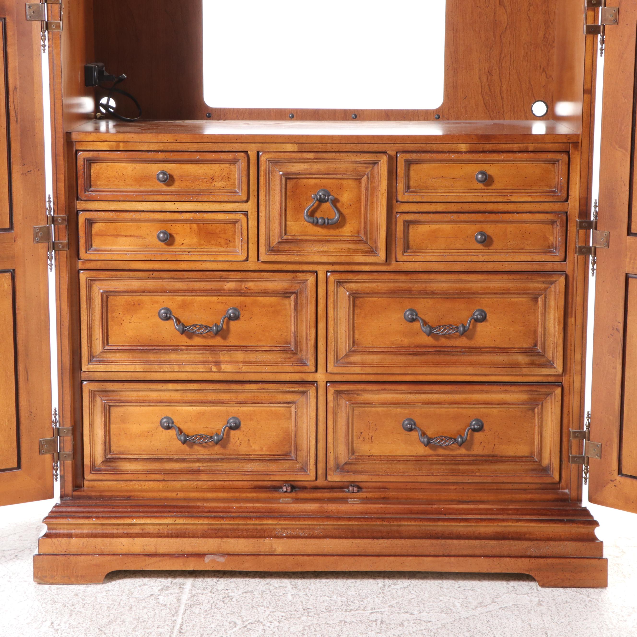 Stanley Furniture Spanish Colonial Style Entertainment Armoire