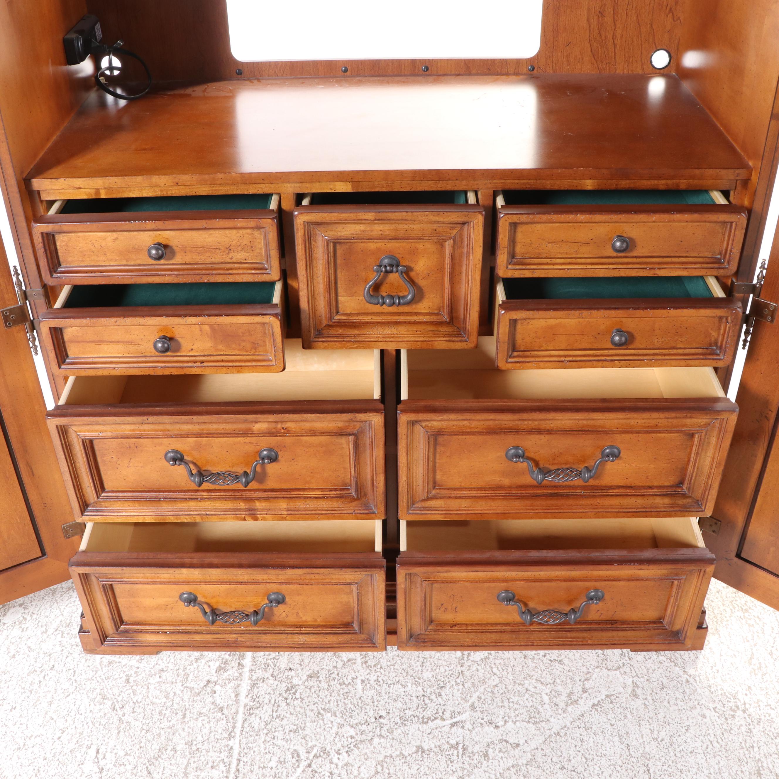 Stanley Furniture Spanish Colonial Style Entertainment Armoire