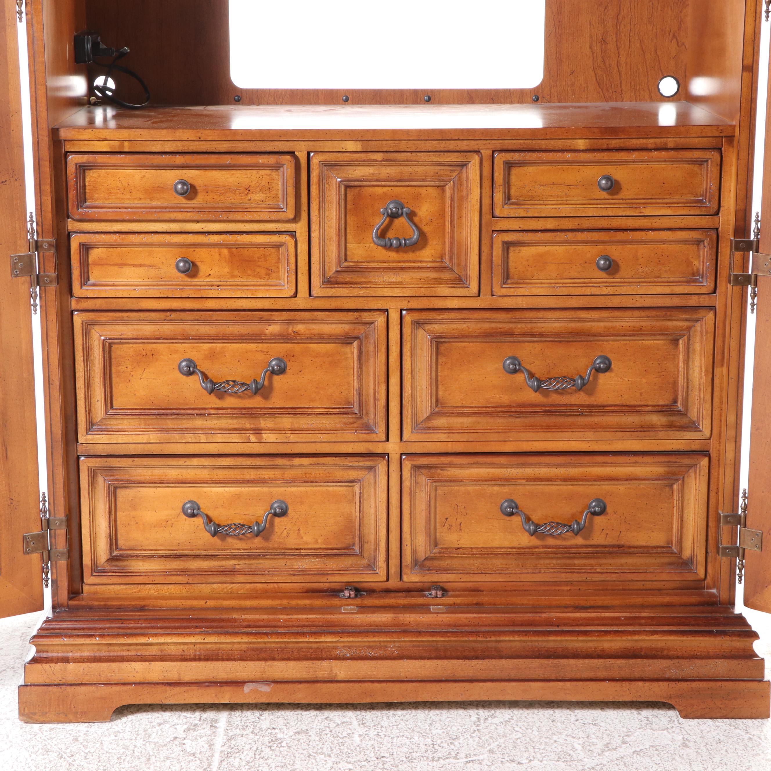 Stanley Furniture Spanish Colonial Style Entertainment Armoire