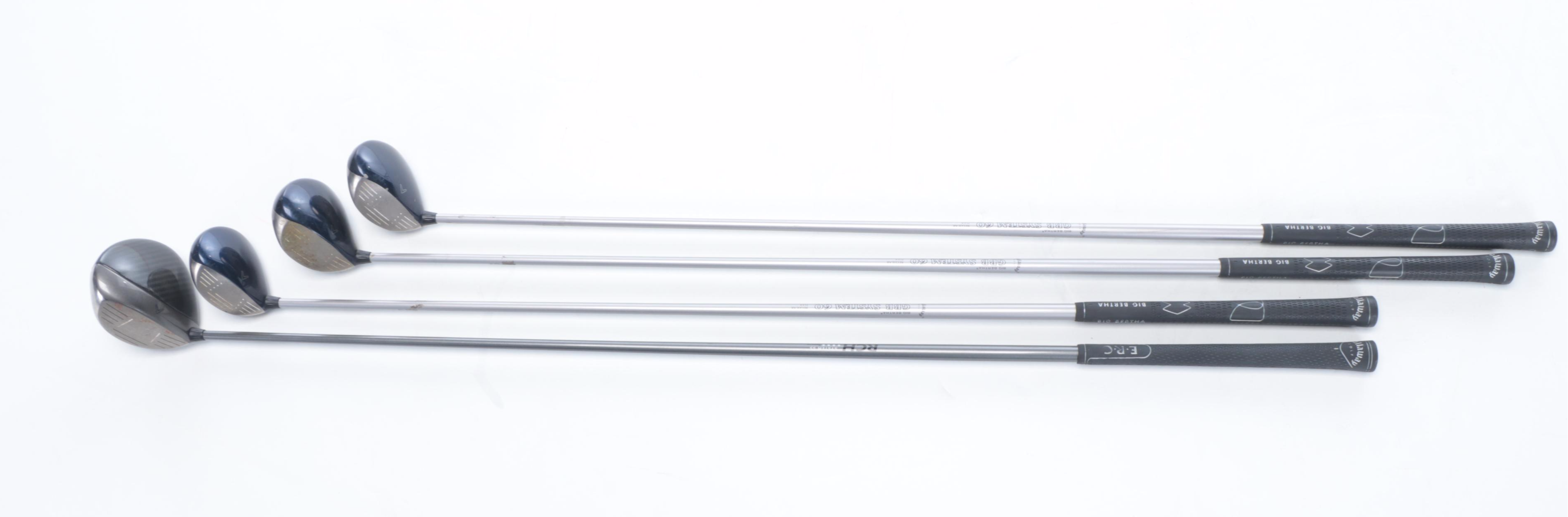 Callaway Hawkeye and Big Bertha Golf Clubs with Bag, Travel Bag, and More