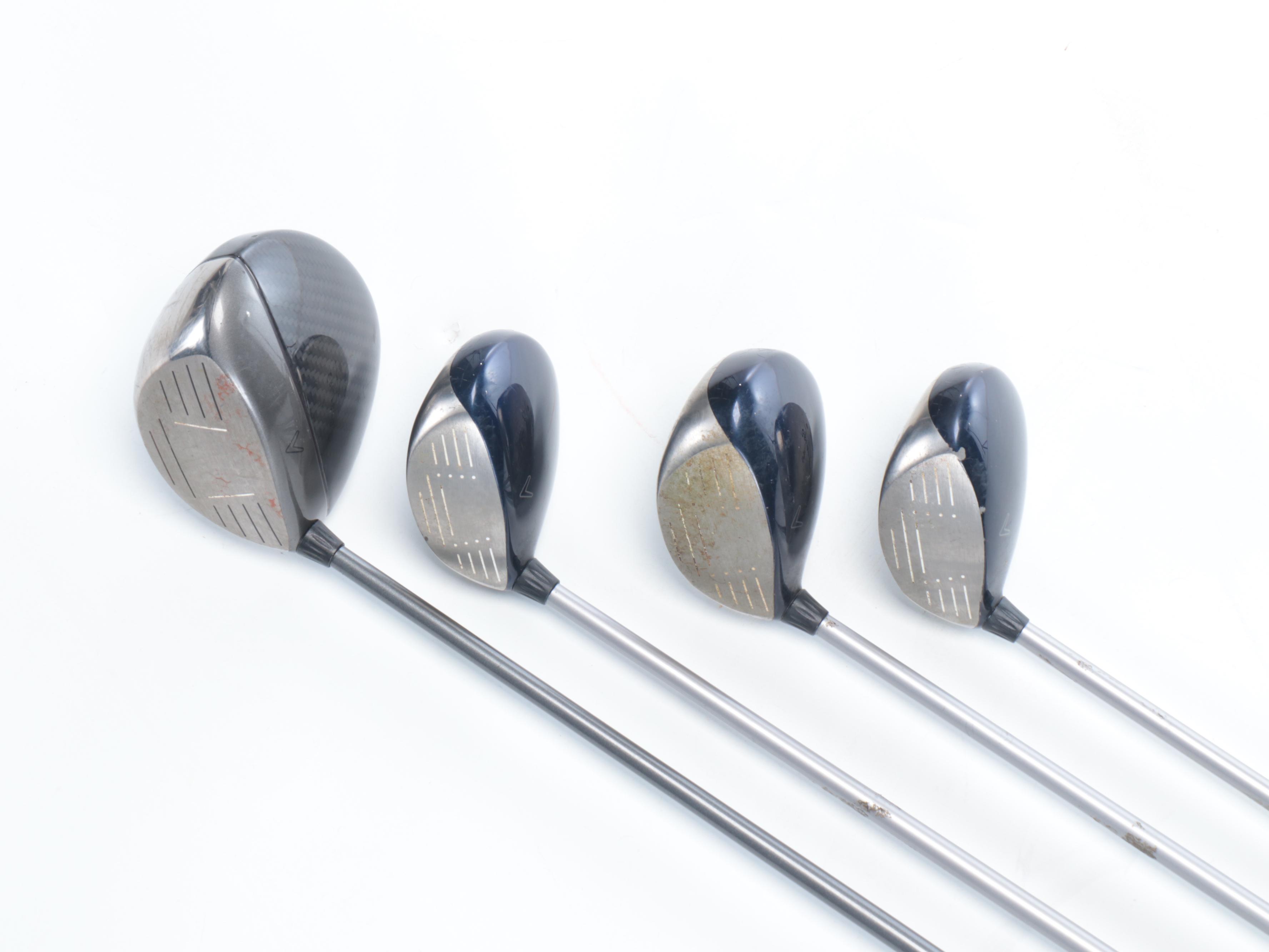 Callaway Hawkeye and Big Bertha Golf Clubs with Bag, Travel Bag, and More