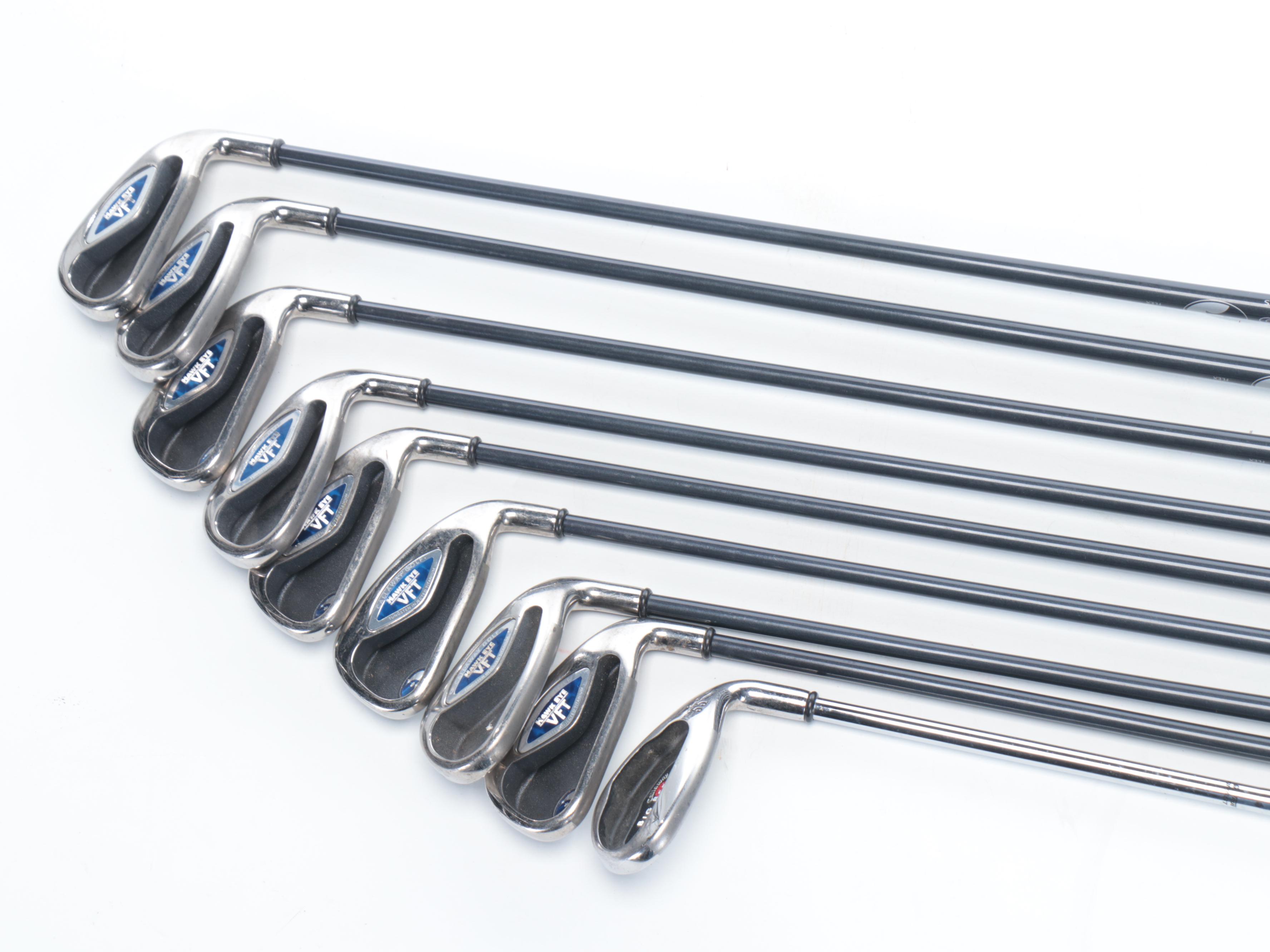 Callaway Hawkeye and Big Bertha Golf Clubs with Bag, Travel Bag, and More