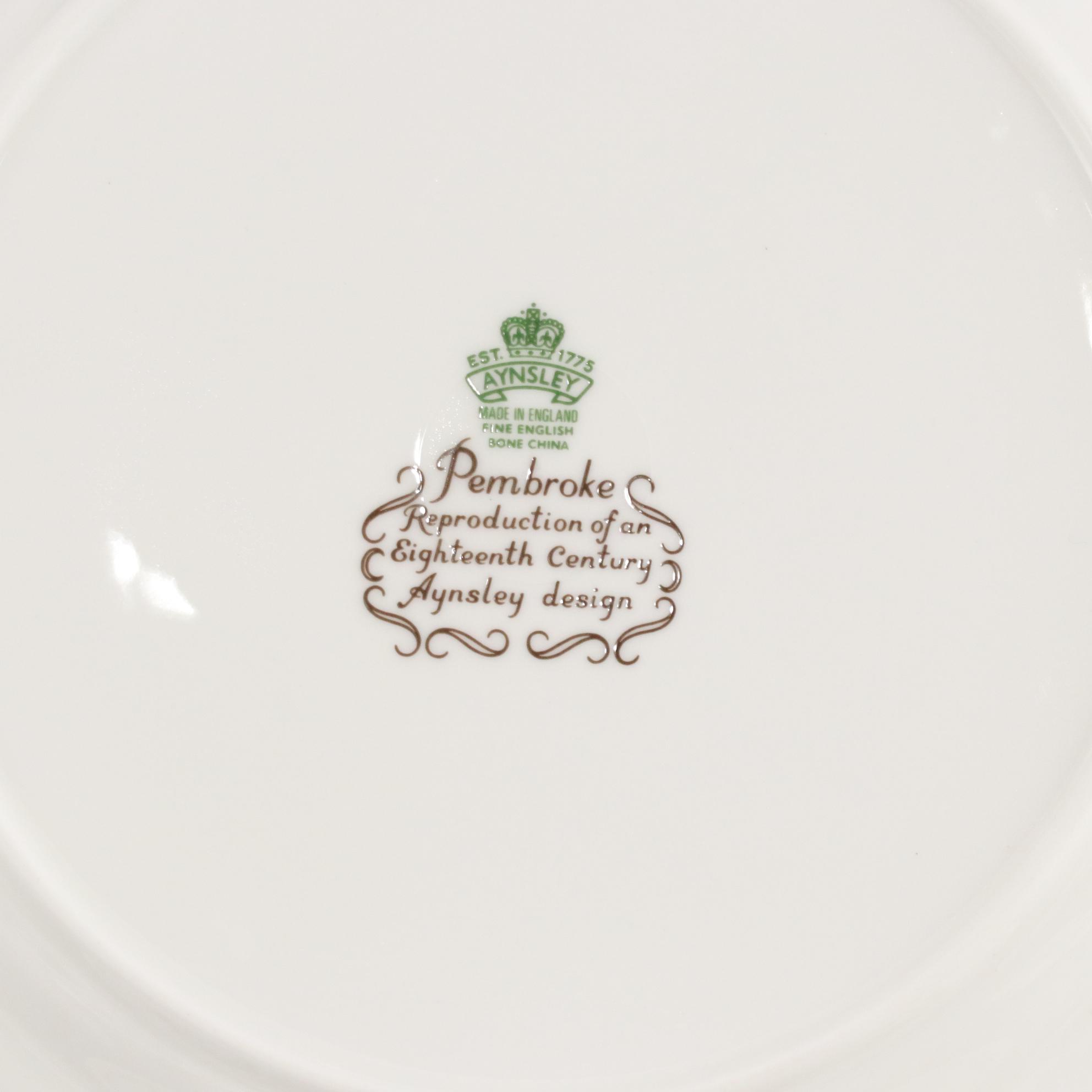 Aynsley "Pembroke" Bone China Dinner Service, Late 20th Century