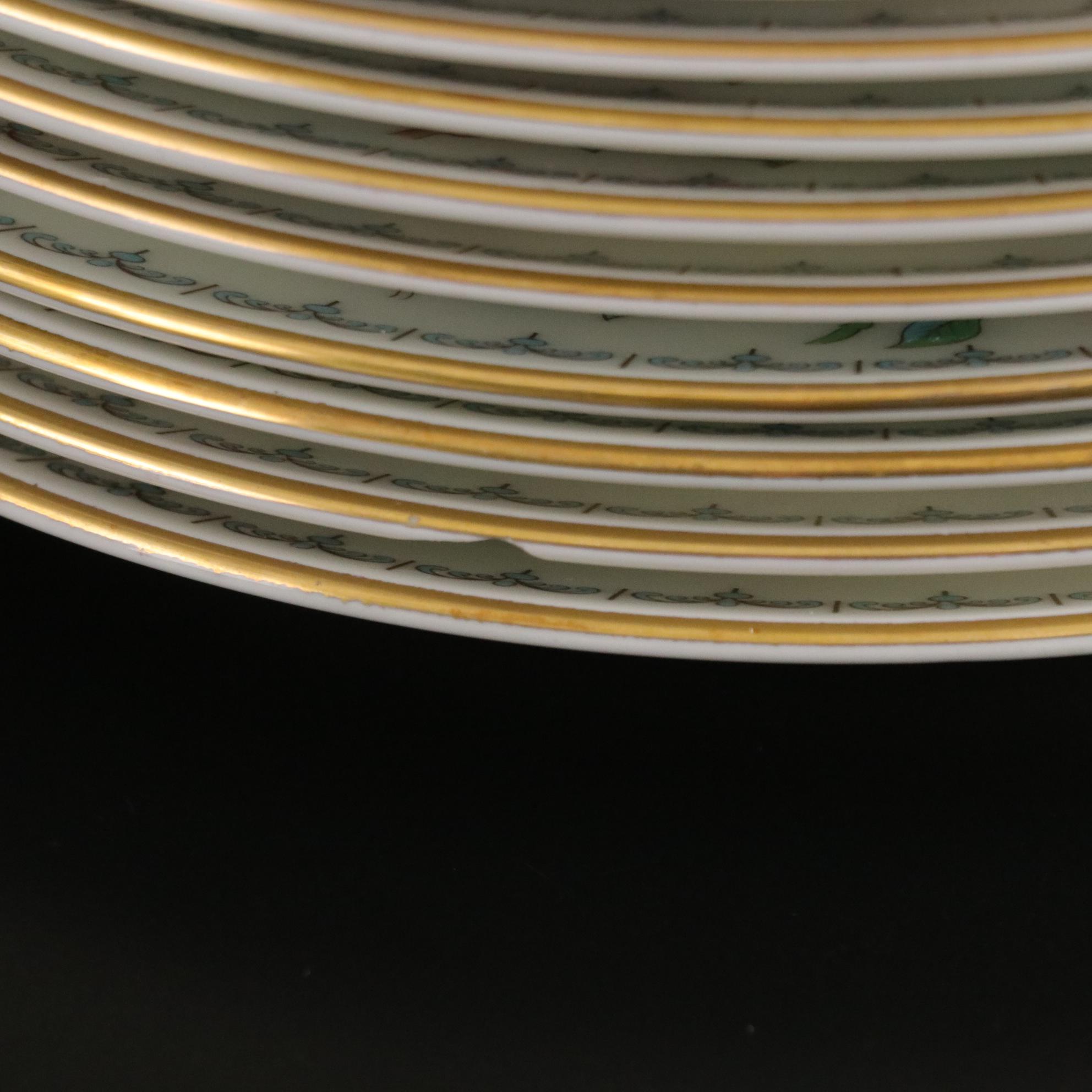 Aynsley "Pembroke" Bone China Dinner Service, Late 20th Century