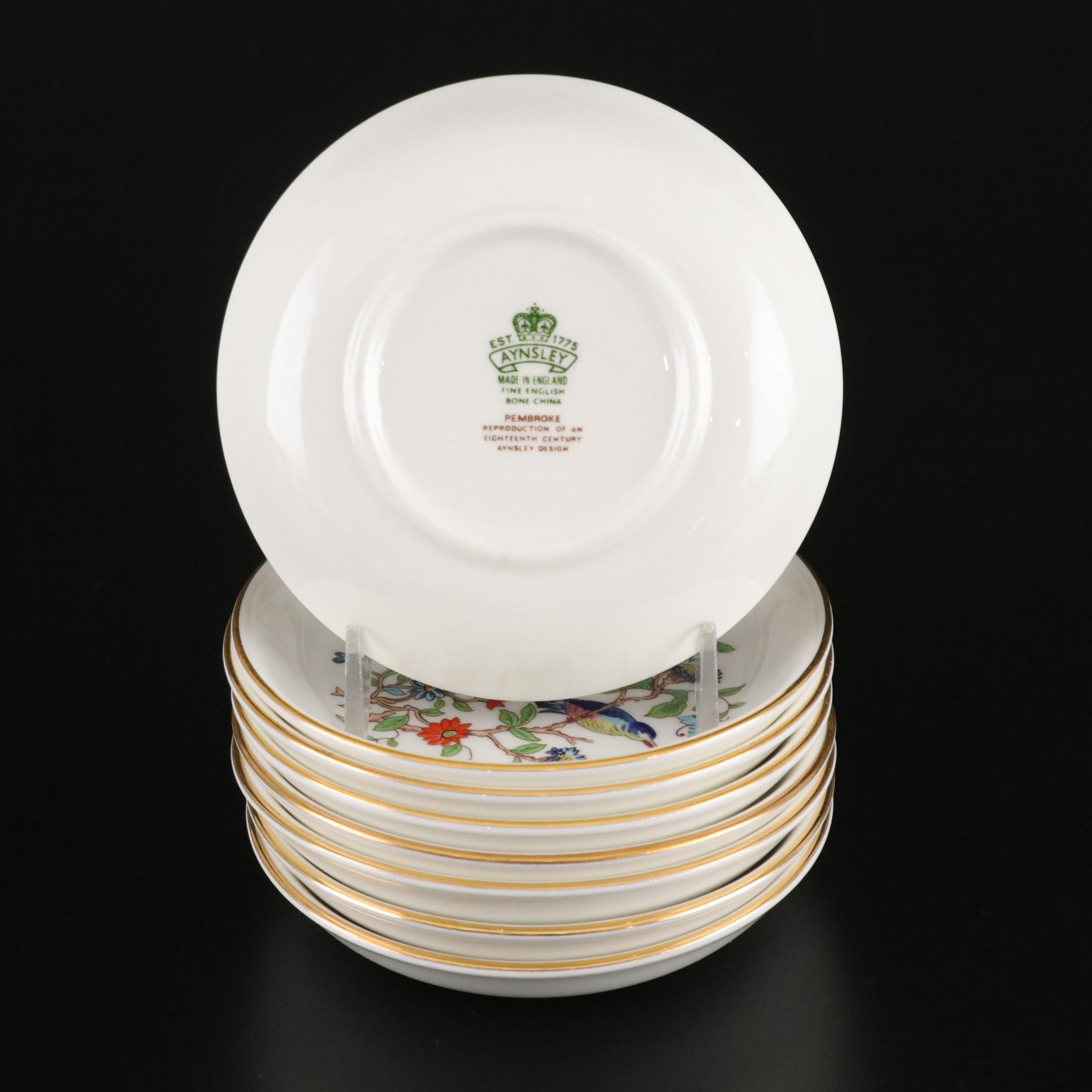 Aynsley "Pembroke" Bone China Dinner Service, Late 20th Century