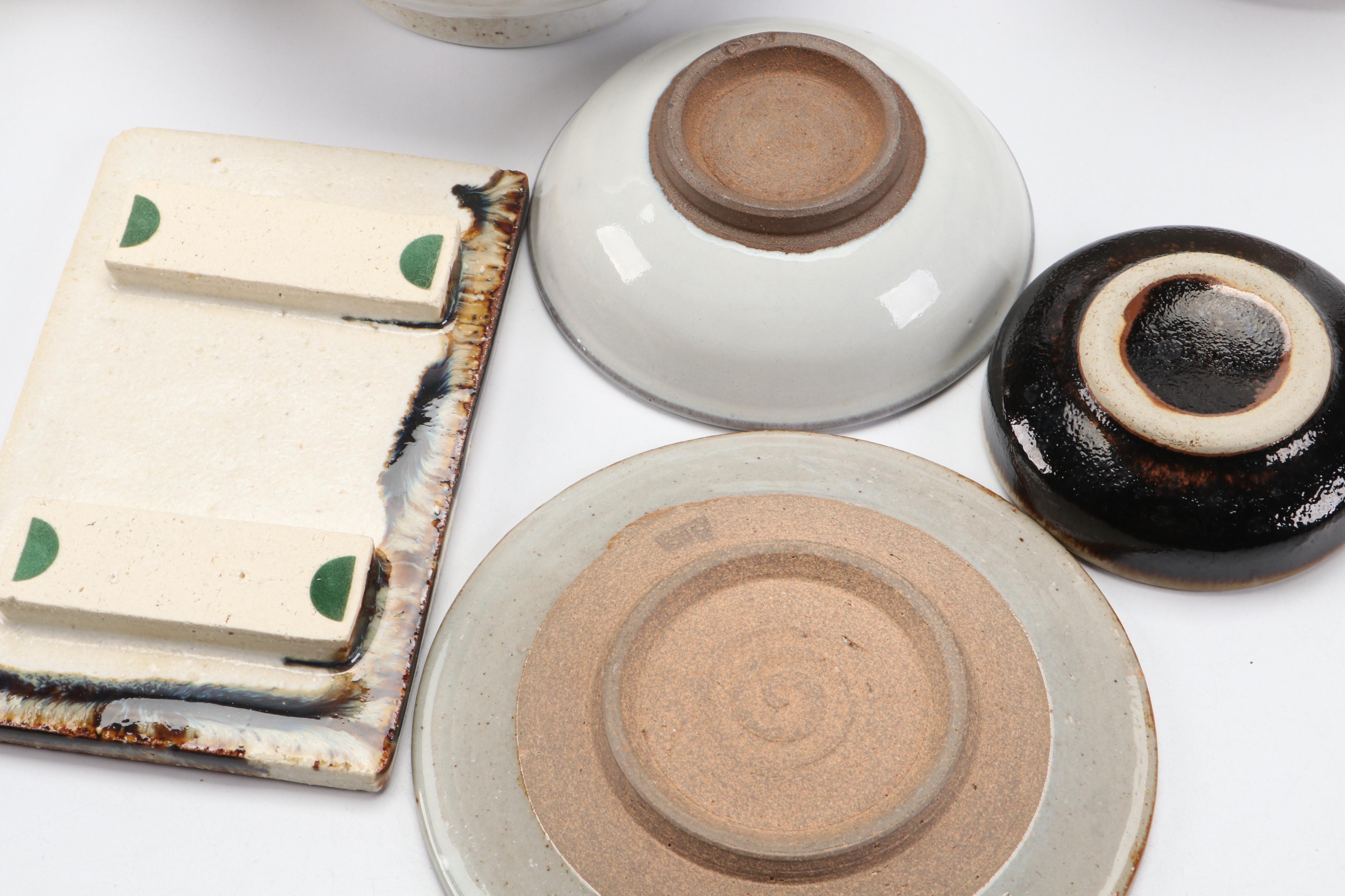 Nikki Orlemann Vase with Other Studio Pottery Dinnerware and Vases