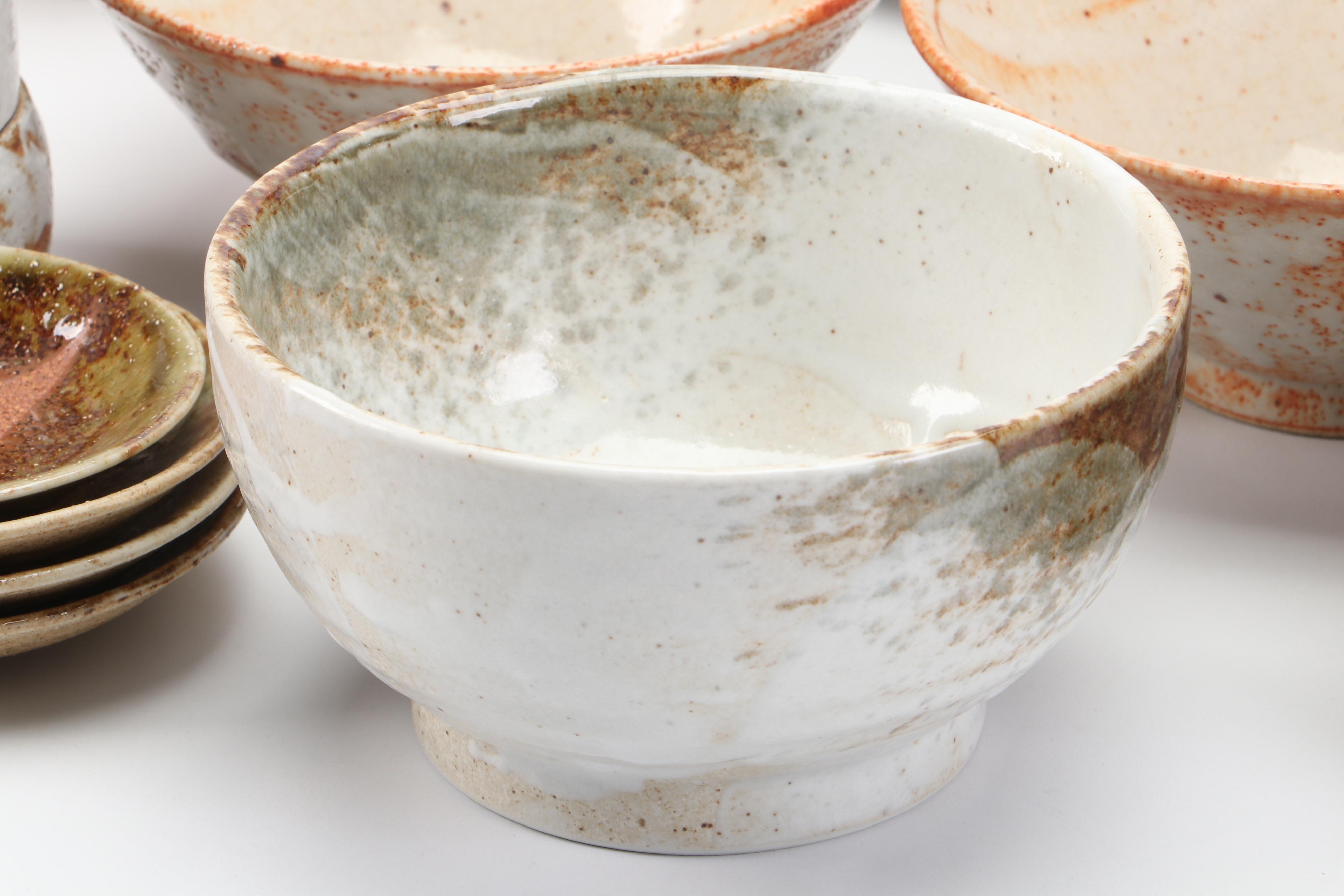 Nikki Orlemann Vase with Other Studio Pottery Dinnerware and Vases