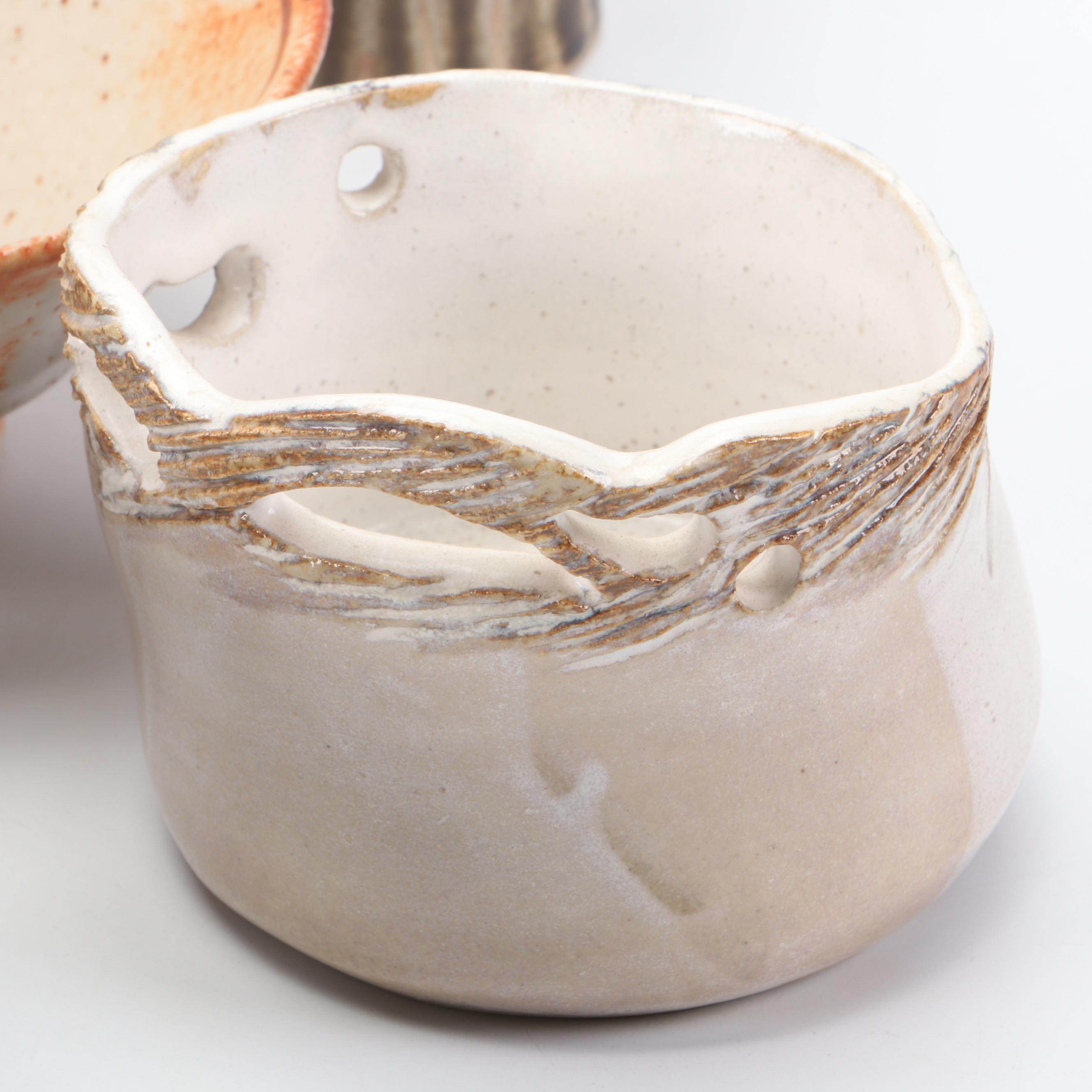 Nikki Orlemann Vase with Other Studio Pottery Dinnerware and Vases