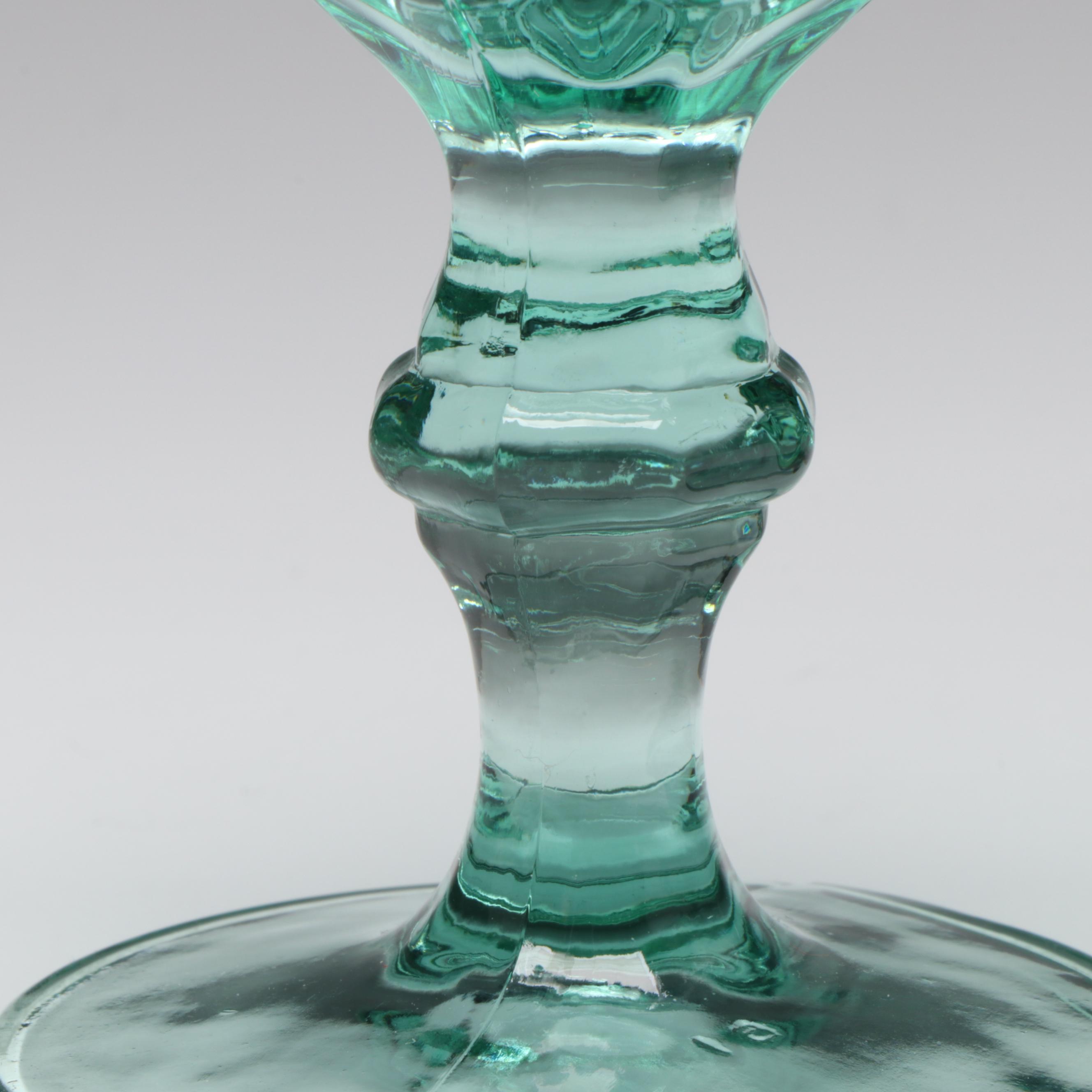 Libbey "Gibraltar" Goblets with Royal Doulton Seagull Pitcher