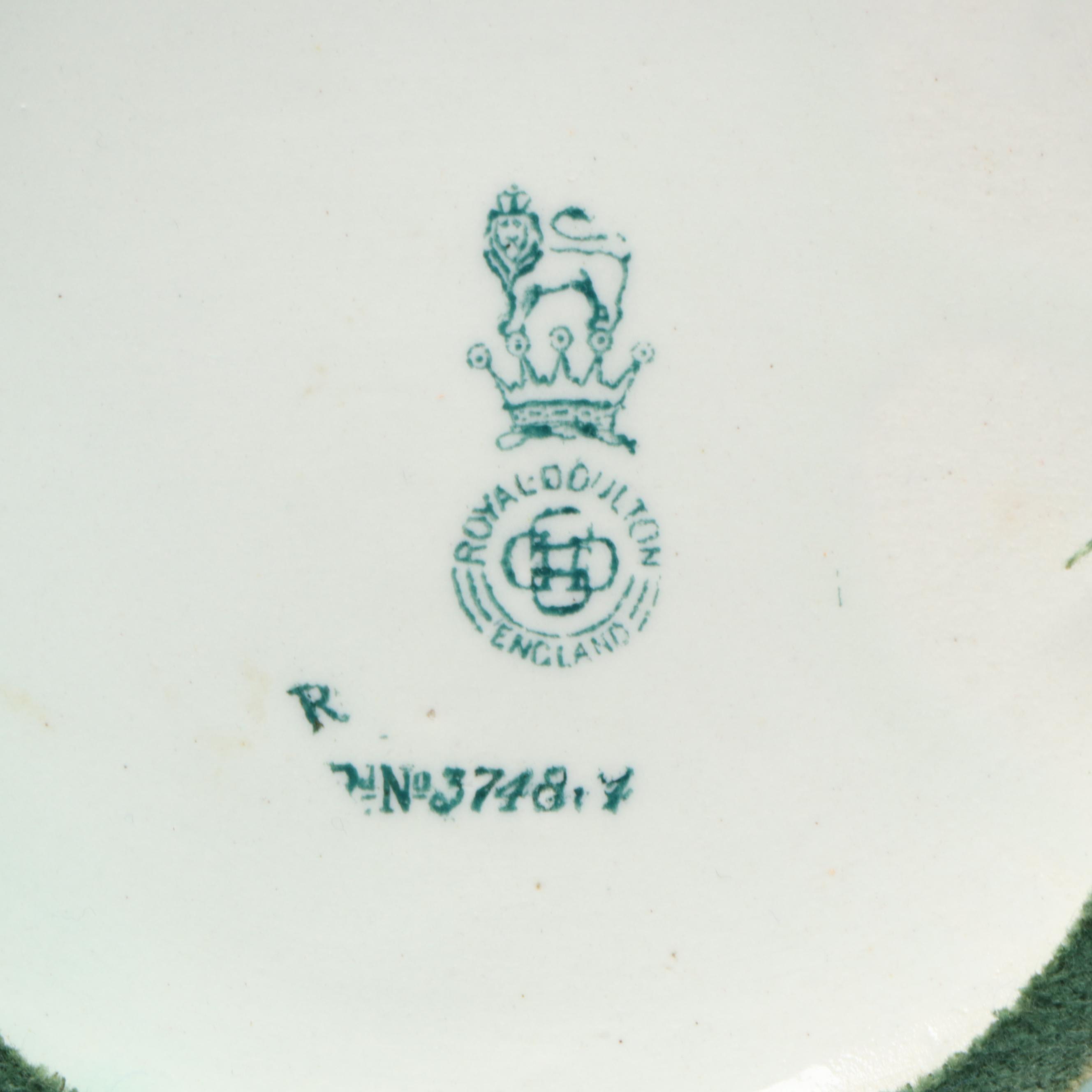 Libbey "Gibraltar" Goblets with Royal Doulton Seagull Pitcher