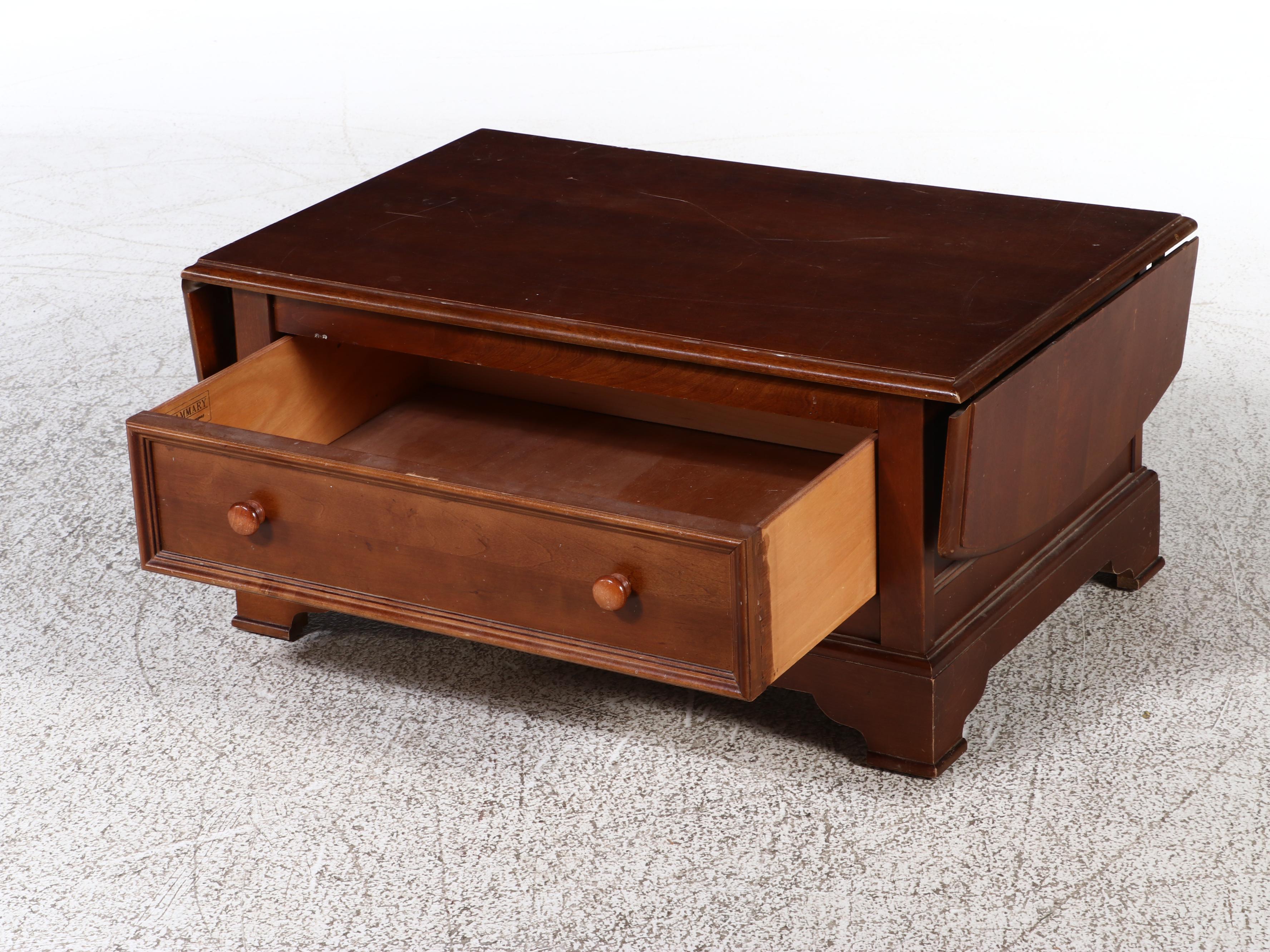 Hammary Federal Style Cherrywood Drop-Leaf Coffee Table