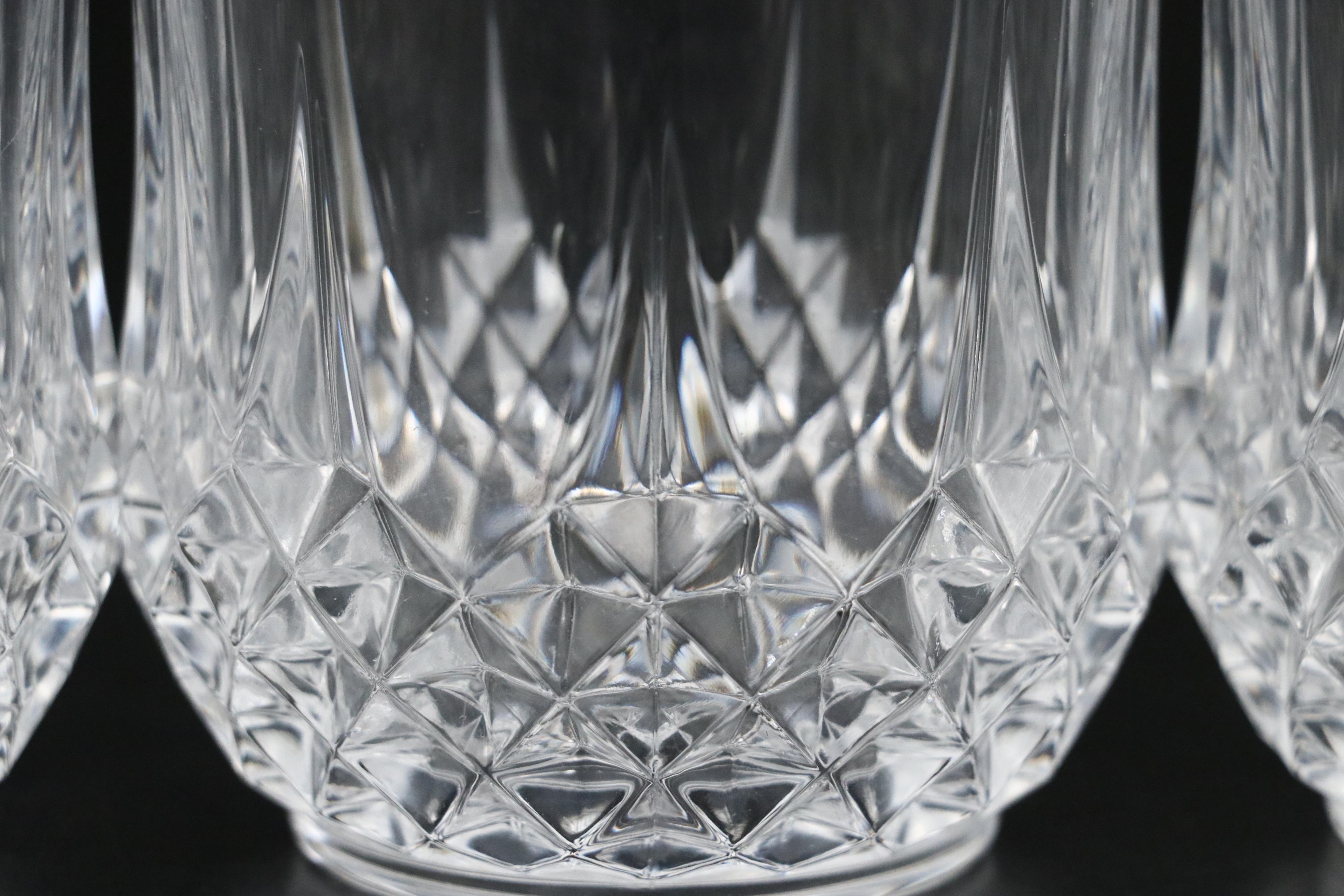 Miller Rogaska "Richmond" Water Goblets and Old Fashioned Glasses, 1989-2009