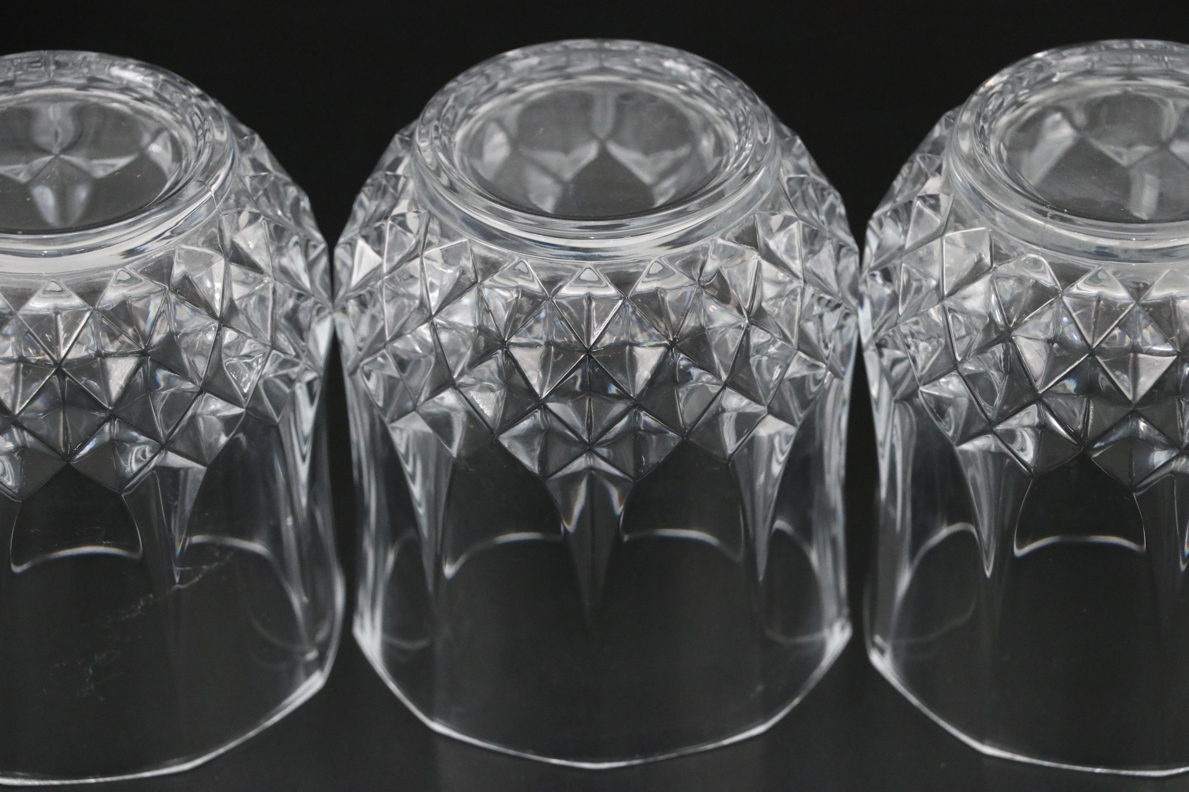 Miller Rogaska "Richmond" Water Goblets and Old Fashioned Glasses, 1989-2009