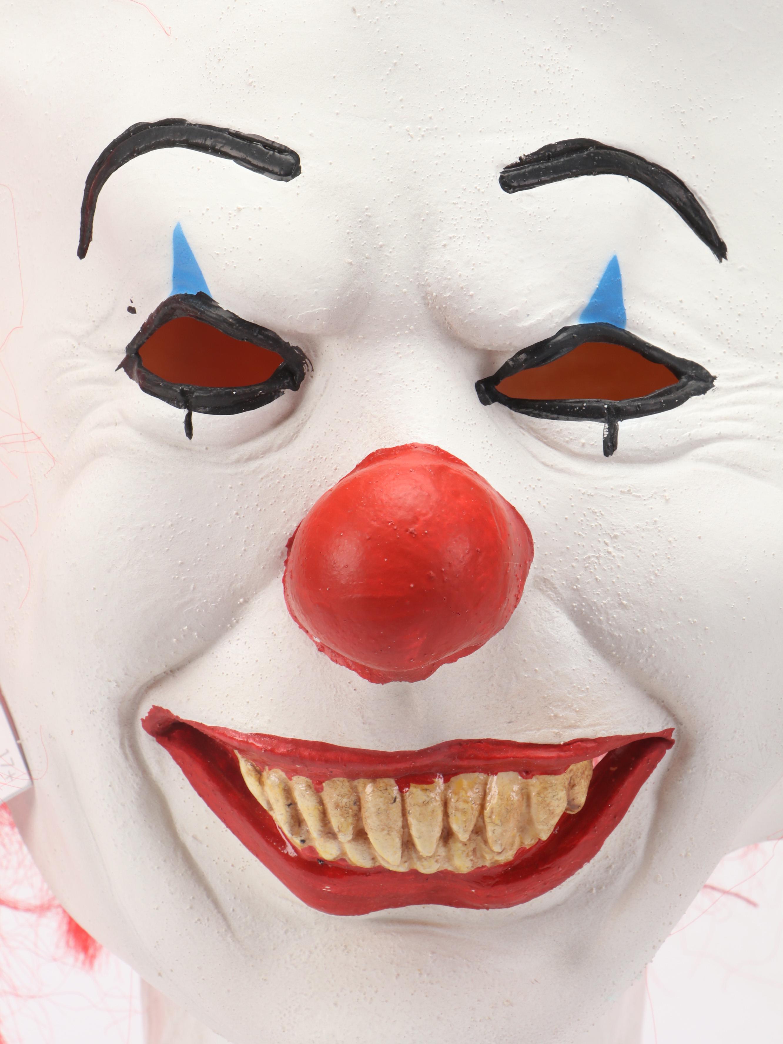 Tim Curry Signed "IT" Clown Mask, Beckett