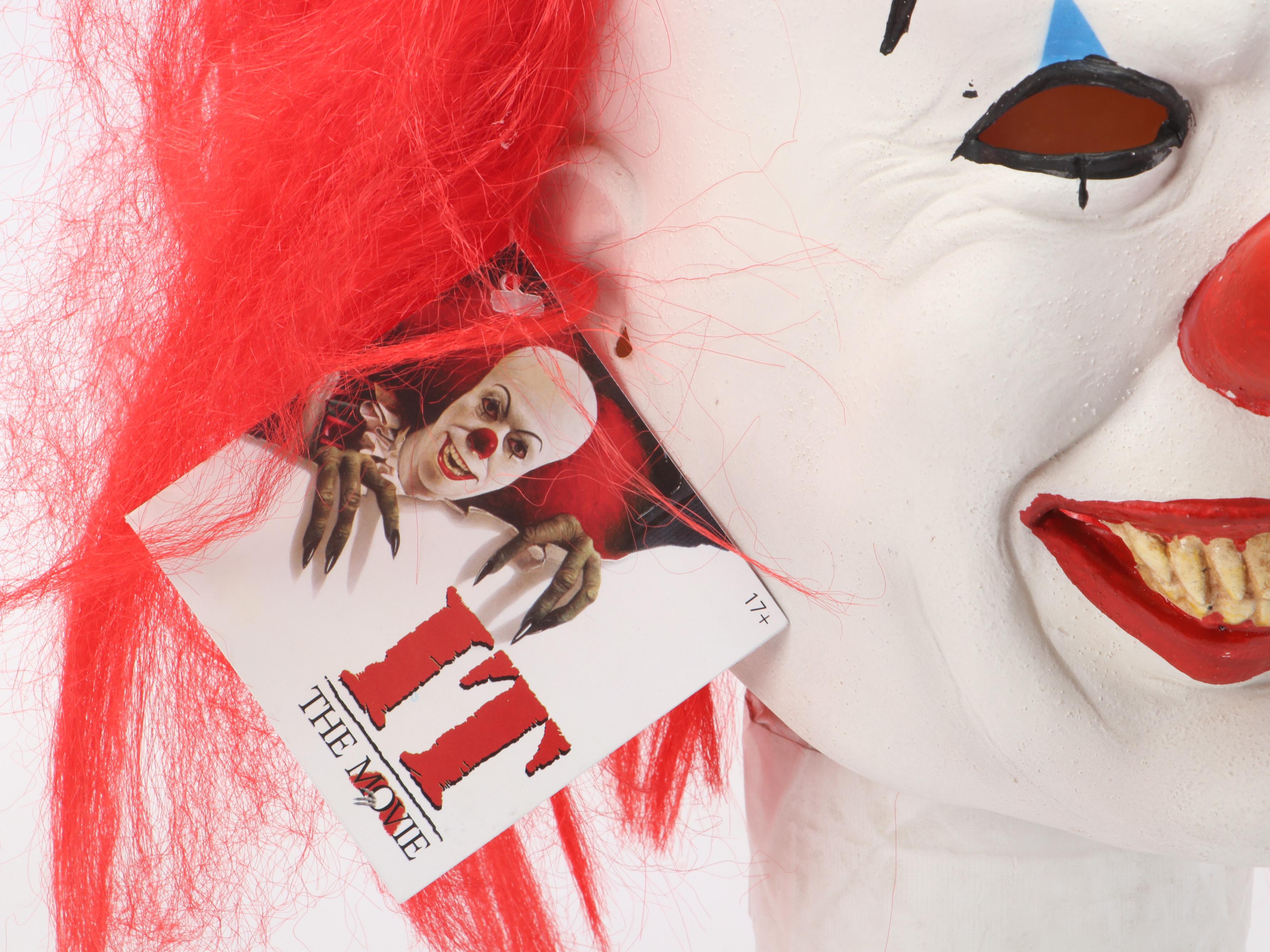 Tim Curry Signed "IT" Clown Mask, Beckett