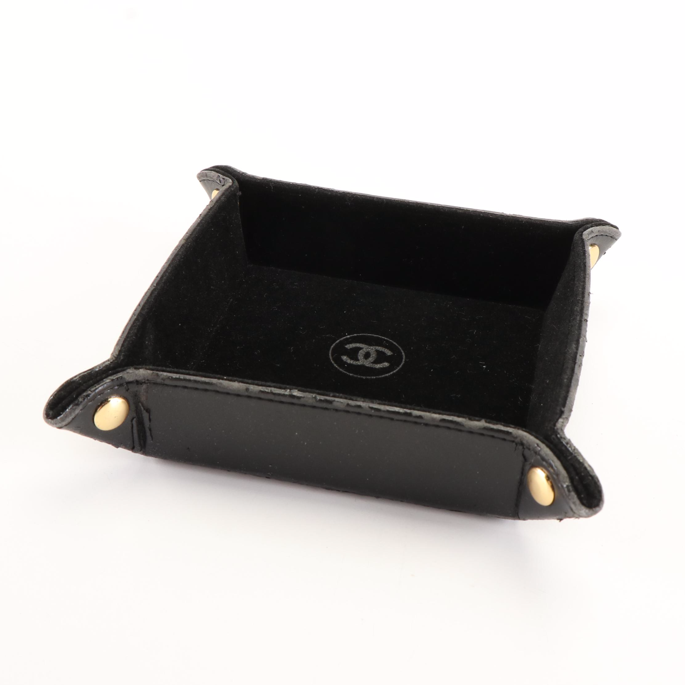 Chanel Jewelry Tray in Black Velour